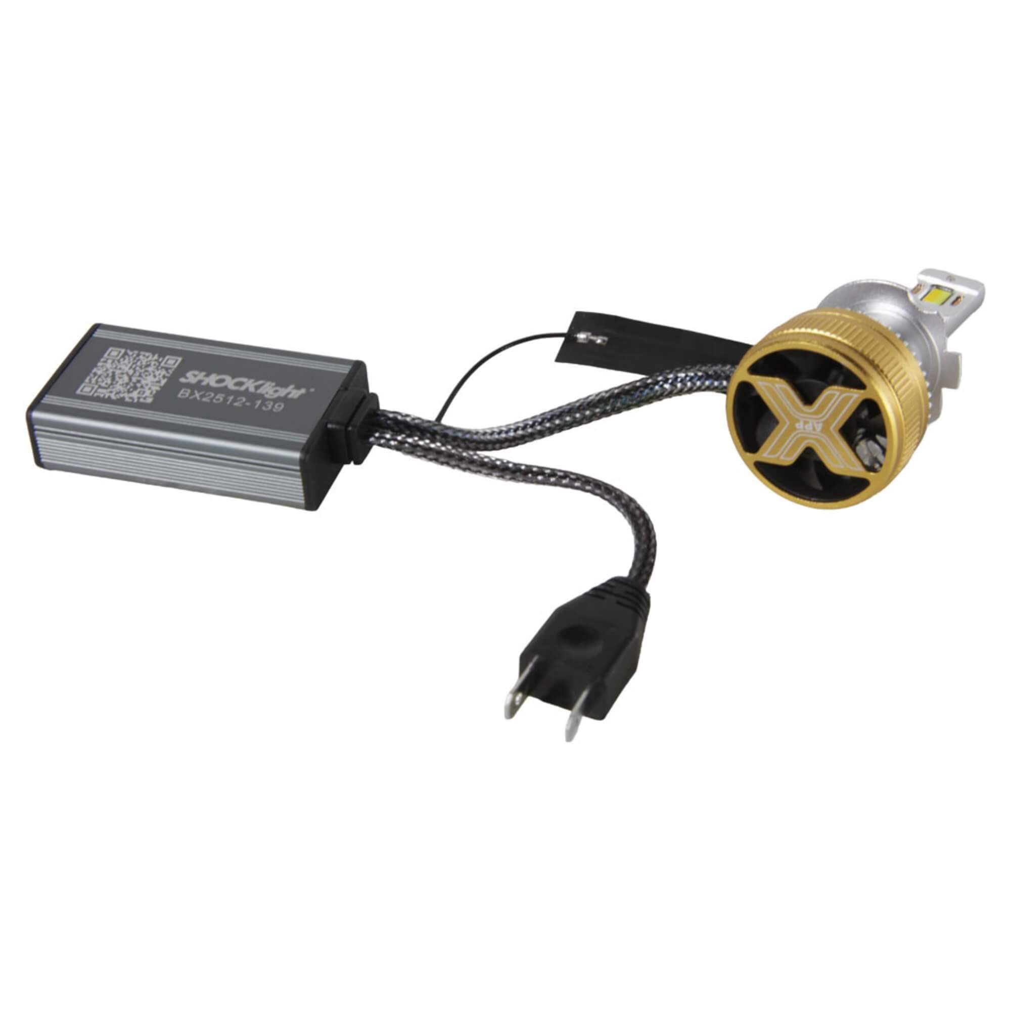 Par de Lâmpadas Ultraled A.I. H7 3000K~8000K 5000LM 12V Shocklight - SLL-H7-AI