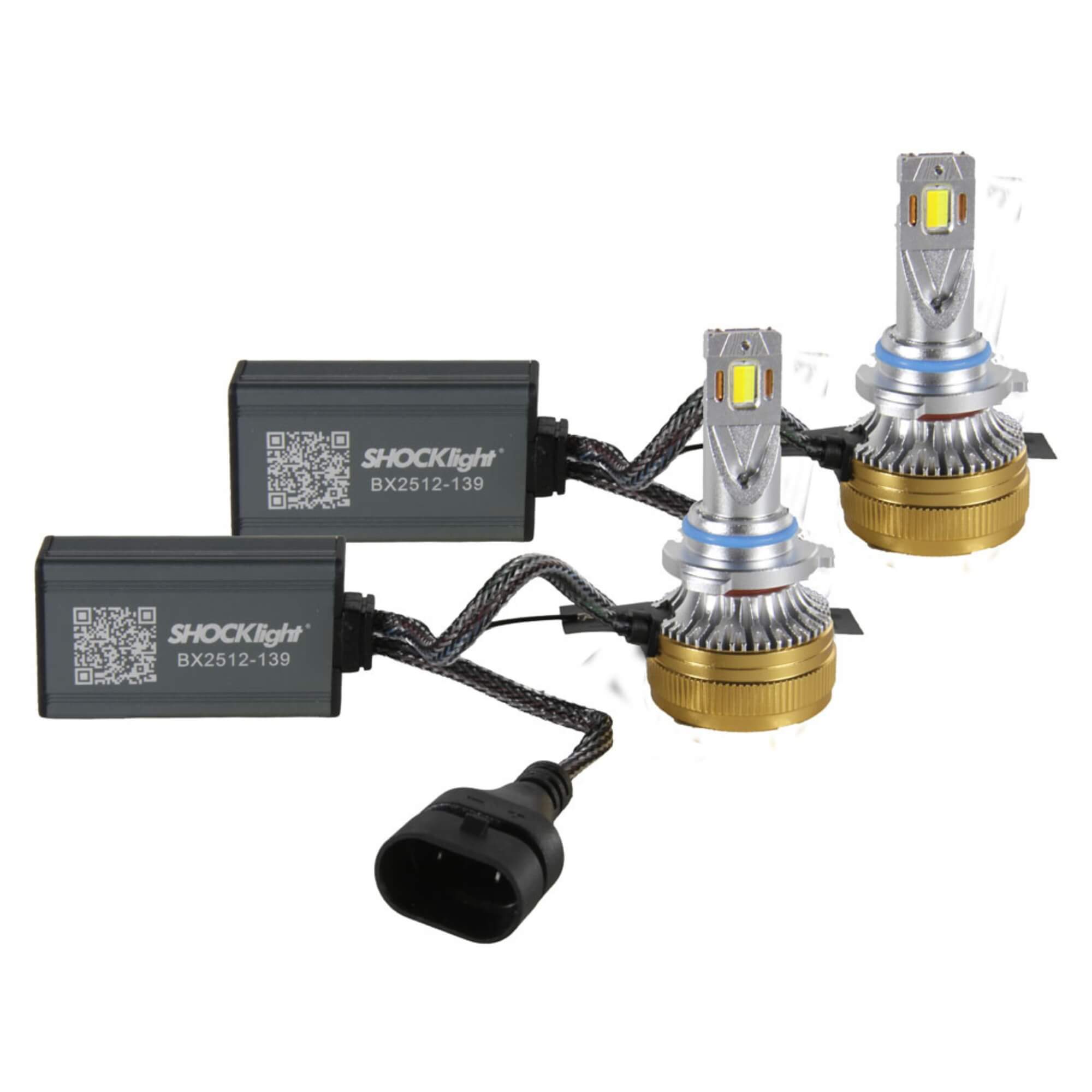 Par de Lâmpadas Ultraled A.I. HB4/9006 3000K~8000K 5000LM 12V Shocklight - SLL-HB4-AI