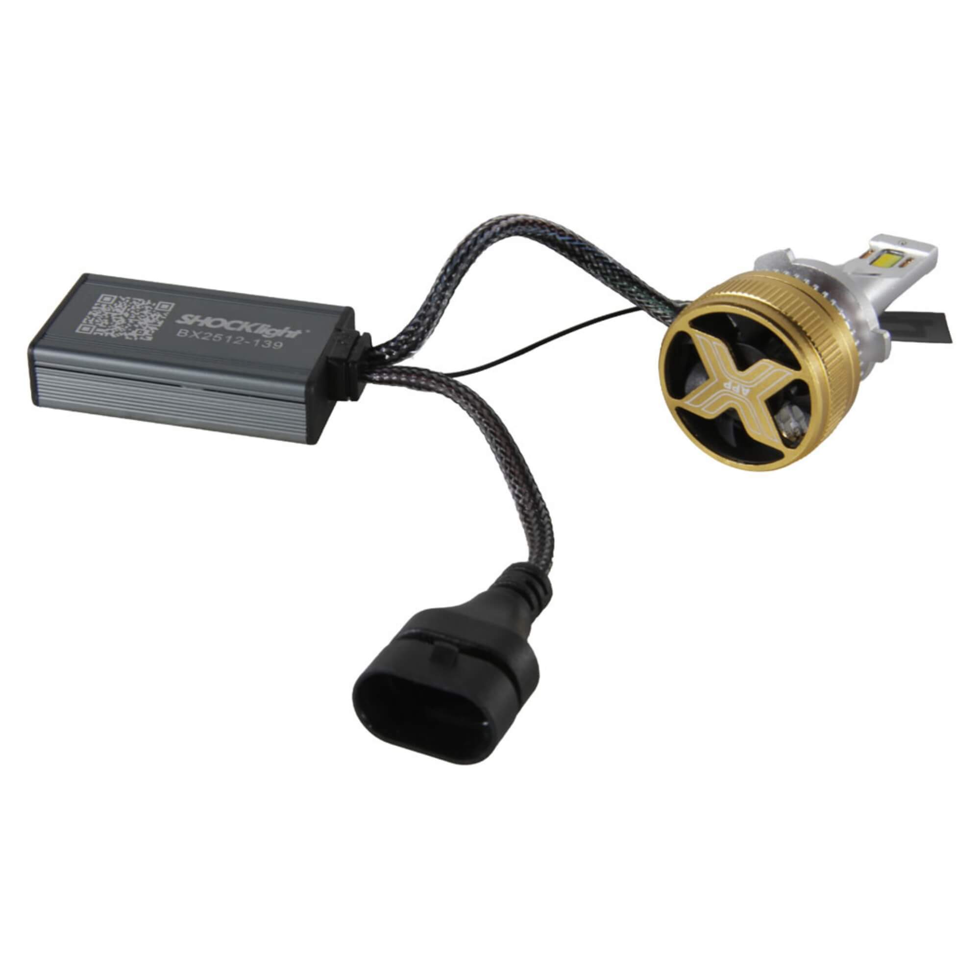 Par de Lâmpadas Ultraled A.I. HB4/9006 3000K~8000K 5000LM 12V Shocklight - SLL-HB4-AI
