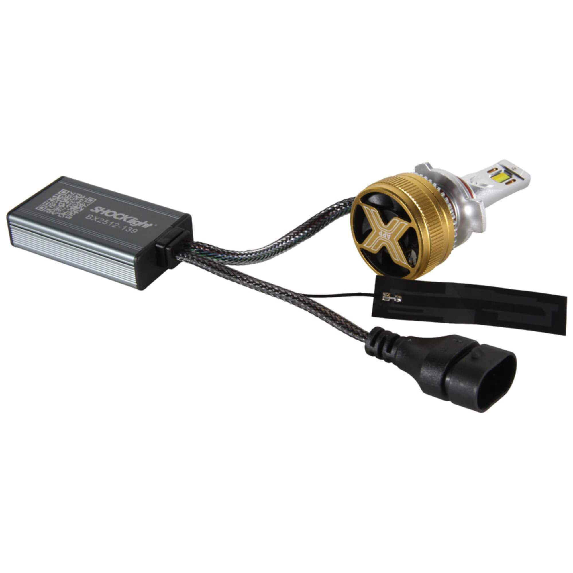 Par de Lâmpadas Ultraled A.I. HIR2/9012 3000K~8000K 5000LM 12V Shocklight - SLL-HIR2-AI