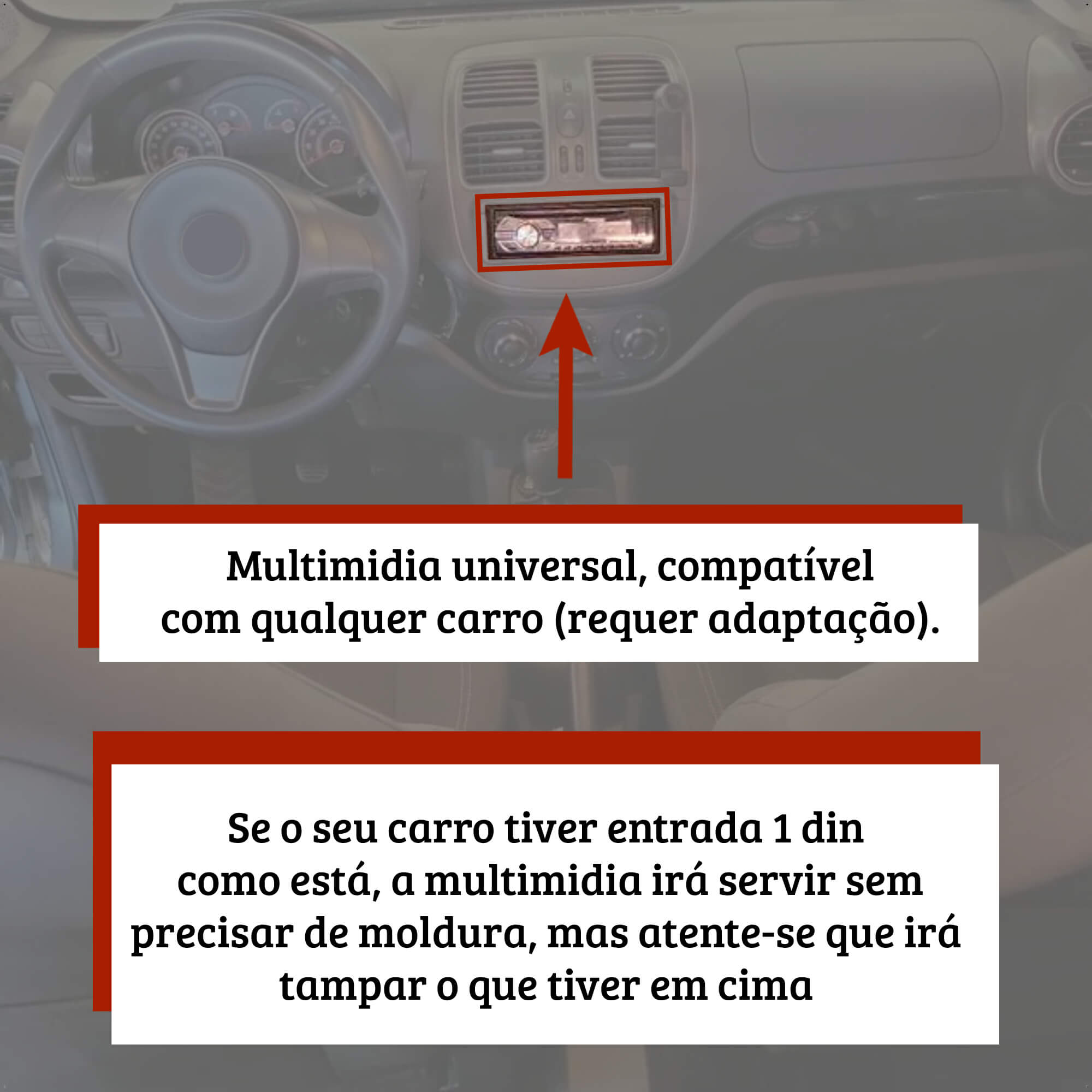 COMP Kit Multimídia Gol G5 MP5 RS401BR MI Roadstar + Moldura