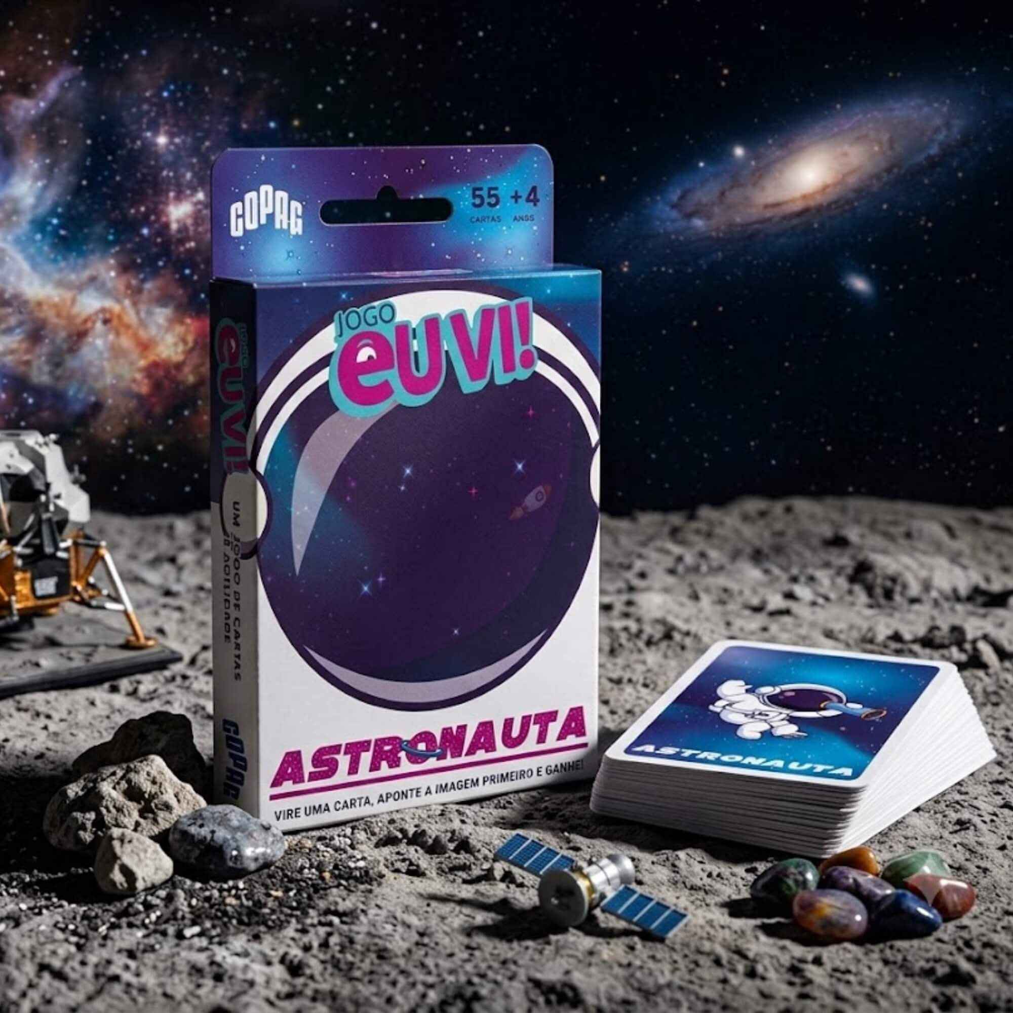 Jogo Eu Vi! Astronauta c/ 55 cartas Copag - 37489
