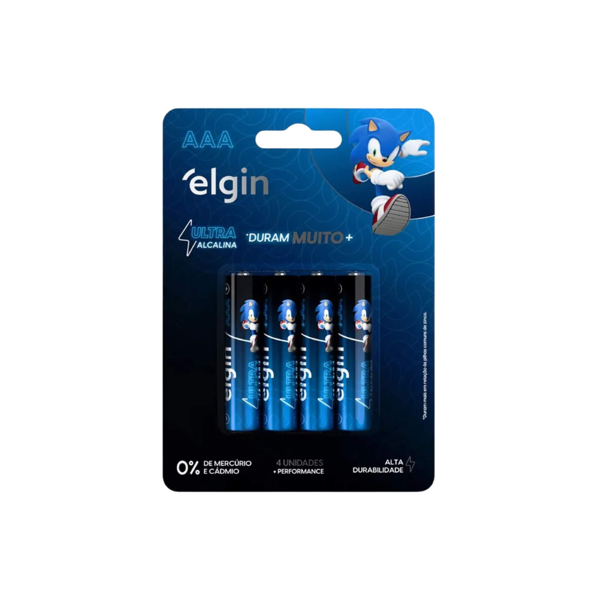 COMP Kit 10 cartelas com 4 unidades Pilhas Palito Ultra Alcalinas AAA - Elgin