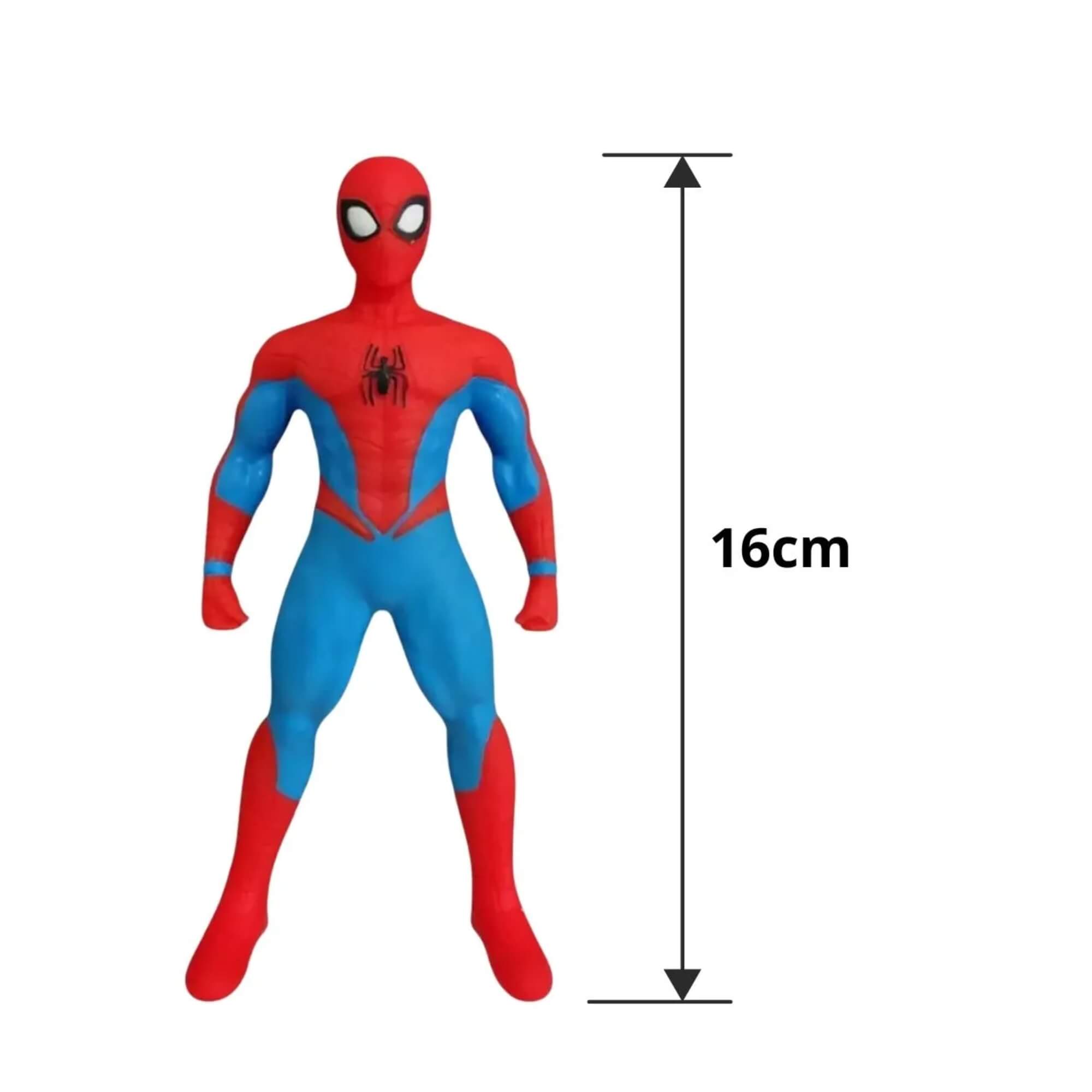 Boneco que Estica Homem Aranha Spider-Man Marvel Flexível Sensorial Toyng - 059212
