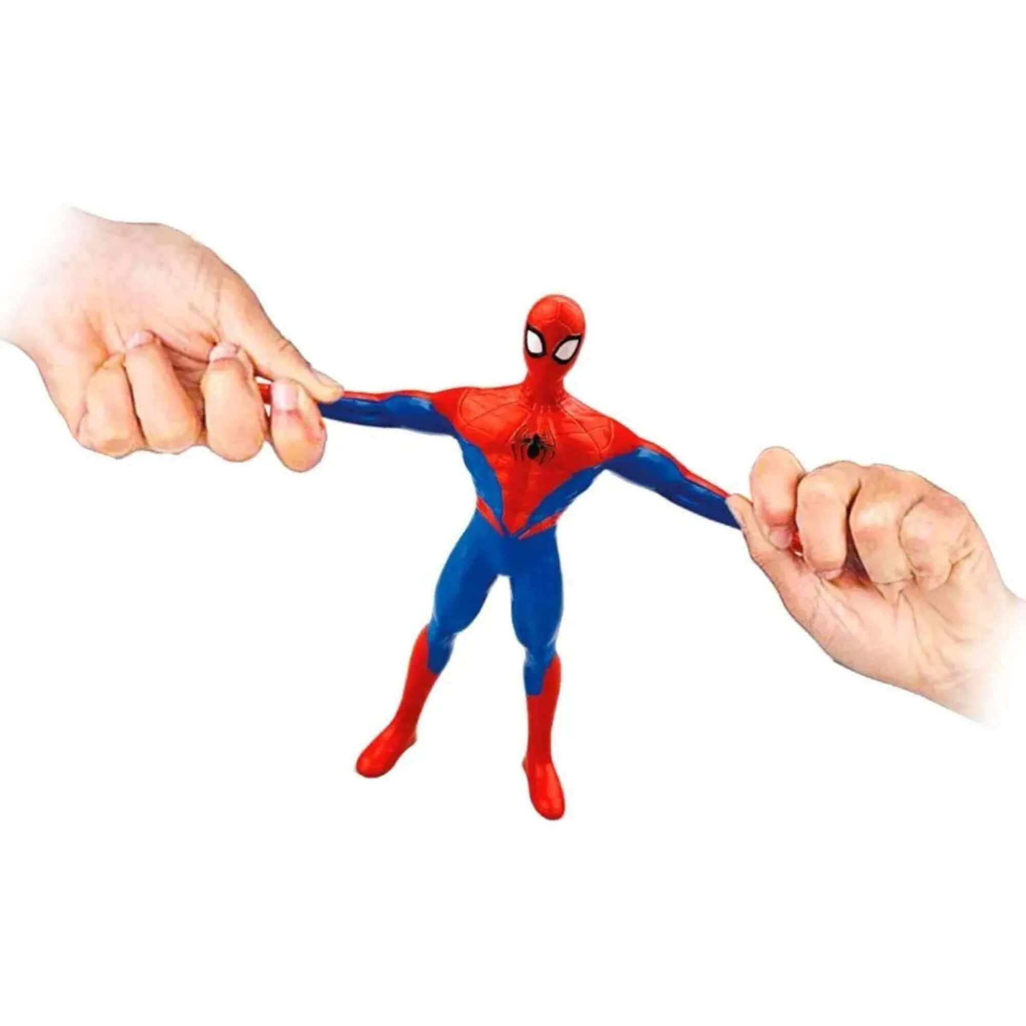 Boneco que Estica Homem Aranha Spider-Man Marvel Flexível Sensorial Toyng - 059212