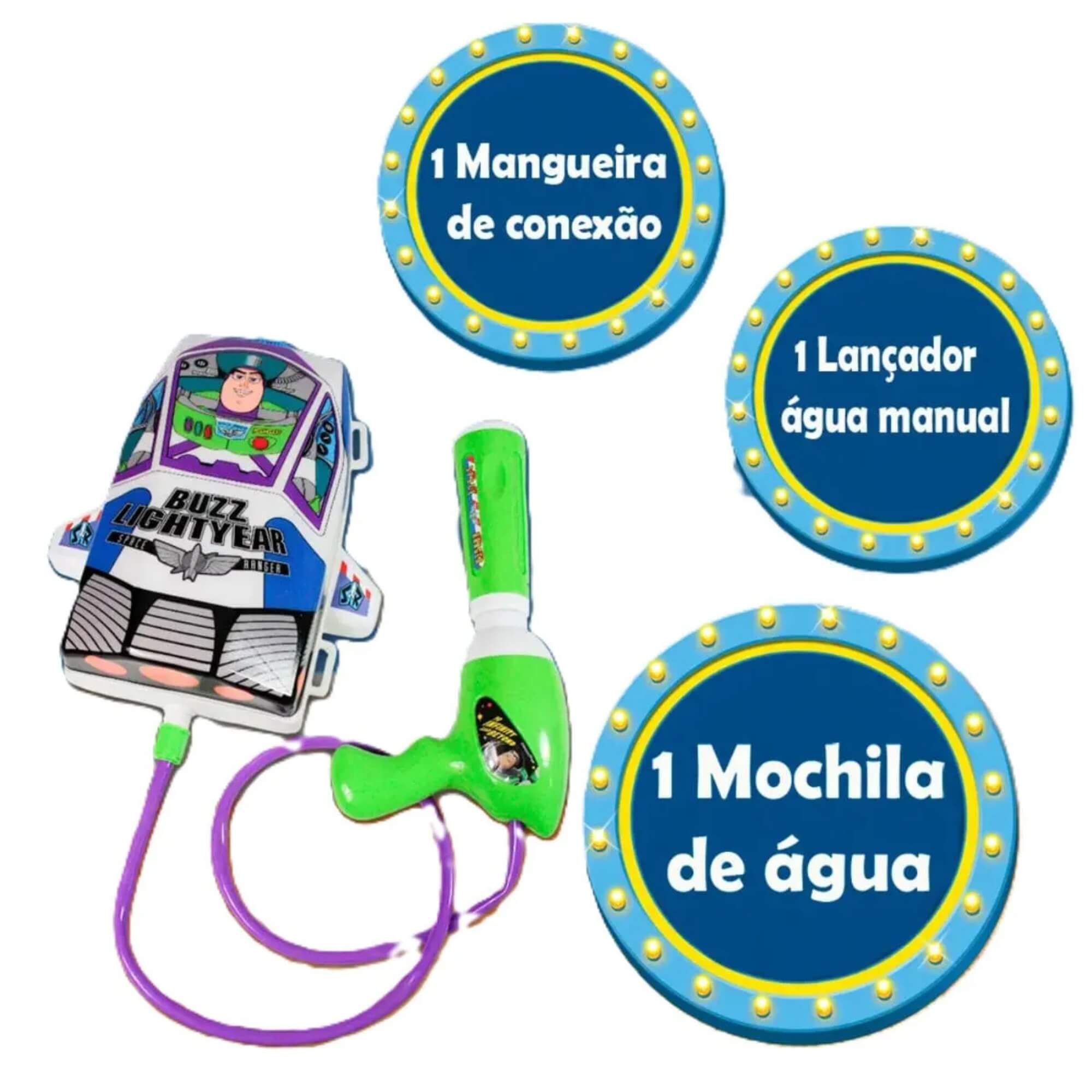 Brinquedo Mochila Lança Água Toy Story Buzz Toyng - 059784