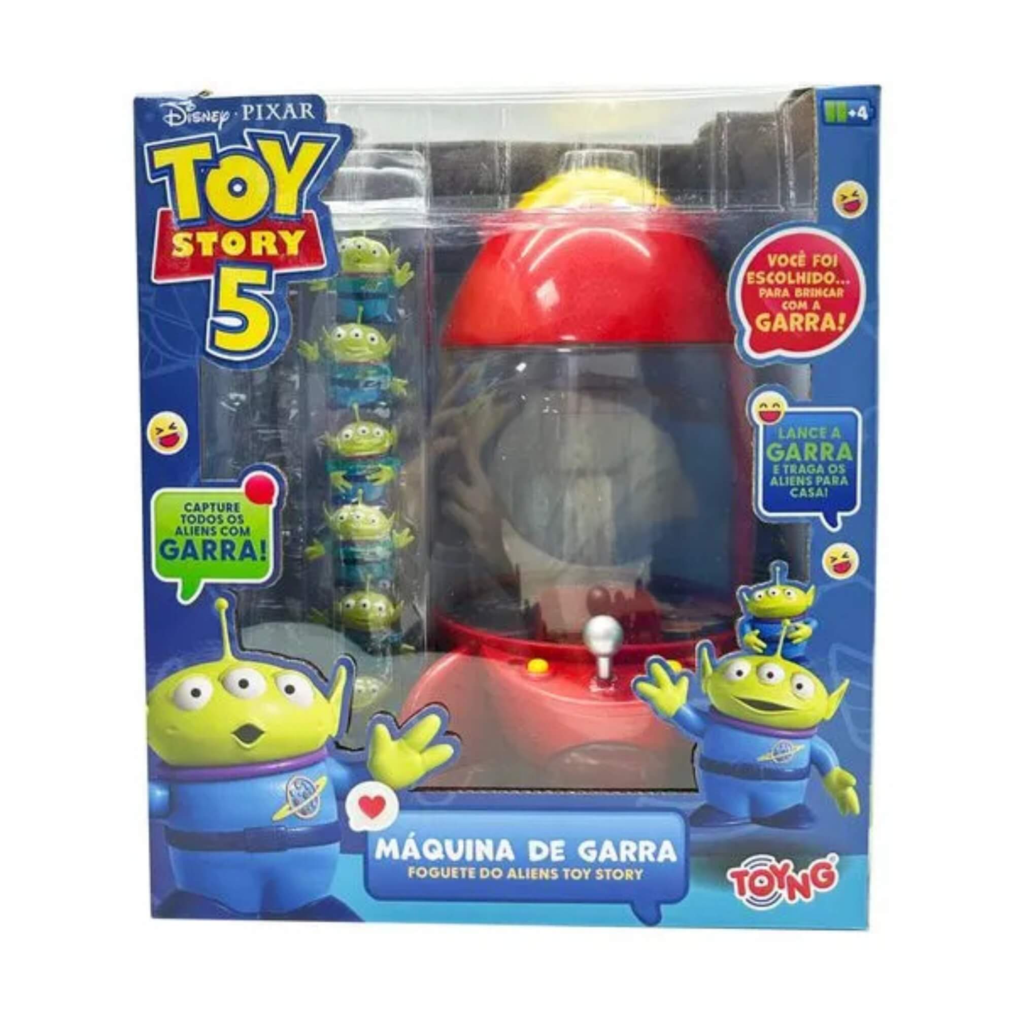 Máquina Foguete c/ Garra Pega Aliens Disney Toy Story 5 Toyng - 061390