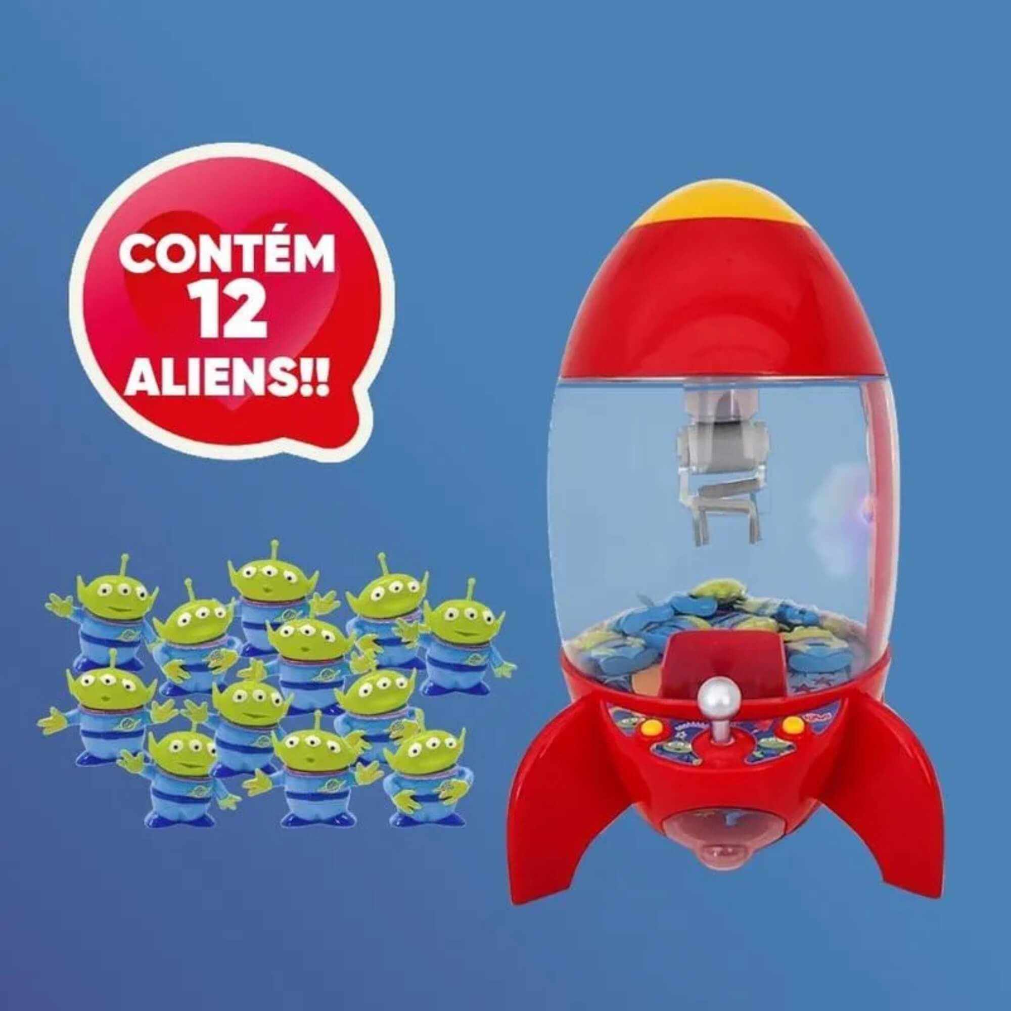 Máquina Foguete c/ Garra Pega Aliens Disney Toy Story 5 Toyng - 061390