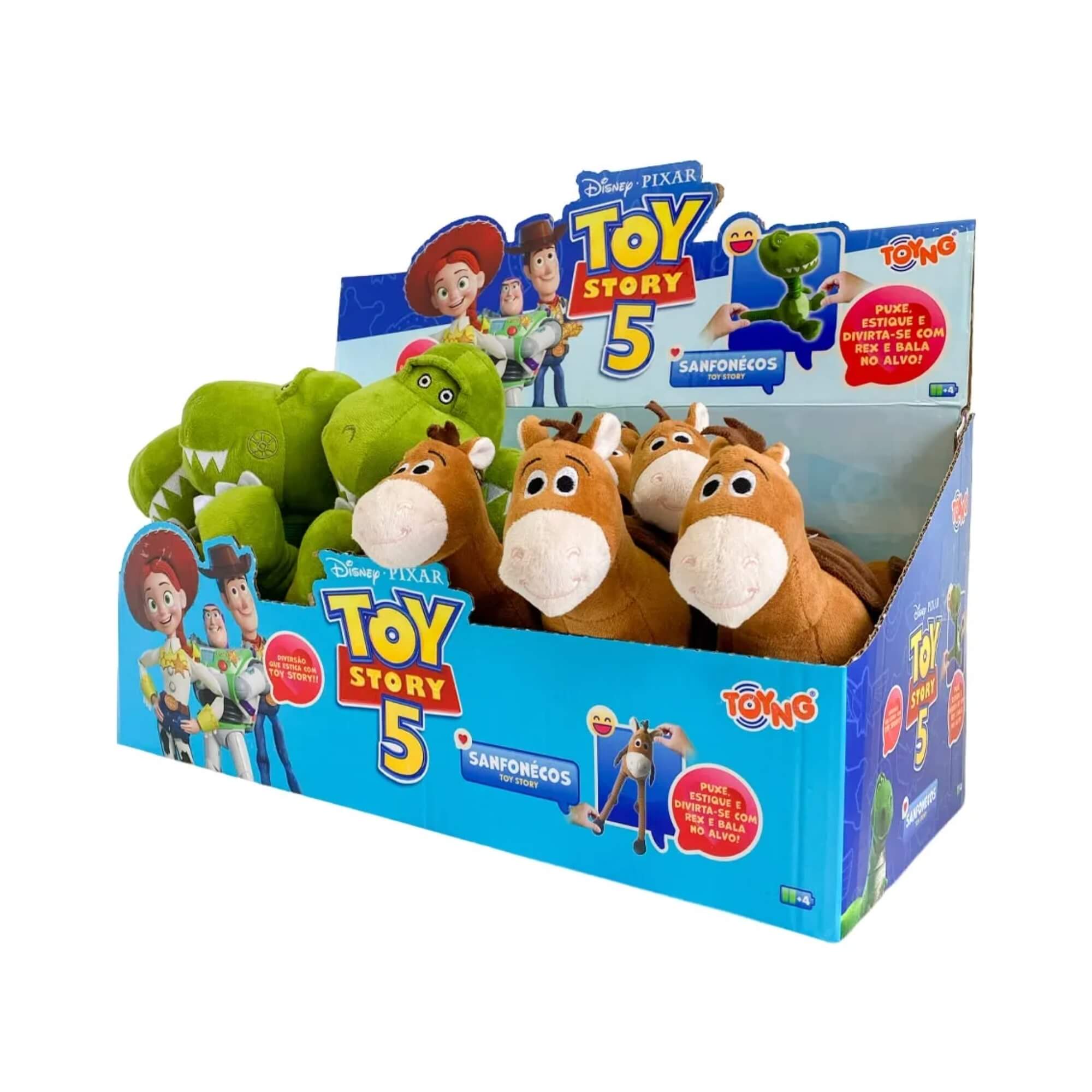Pelúcia Flexível Disney Pixar Toy Story Sortido e Unitário Toyng - 065086
