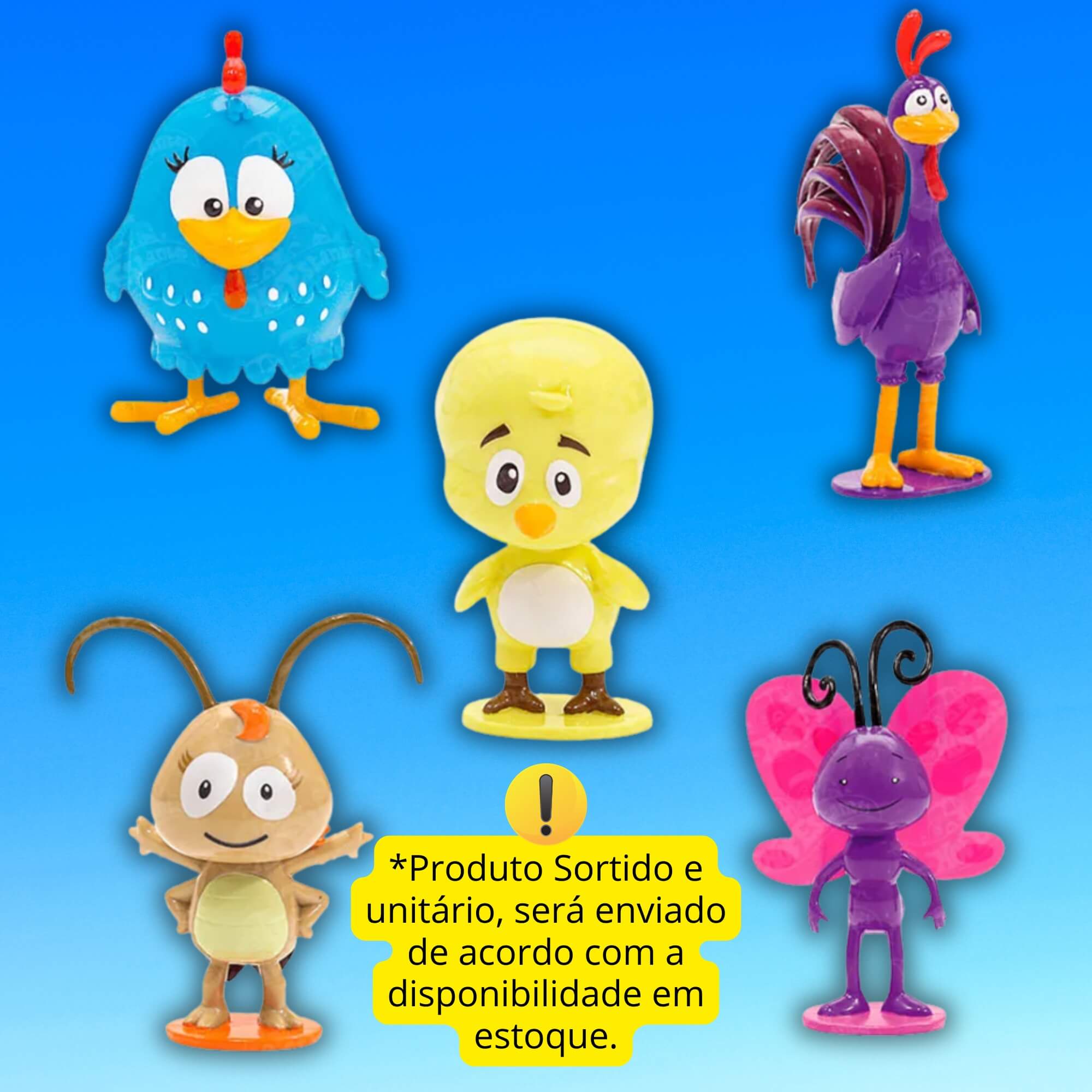 Mini Figura Colecionável Galinha Pintadinha Sortido e Unitário Toyng - 065460