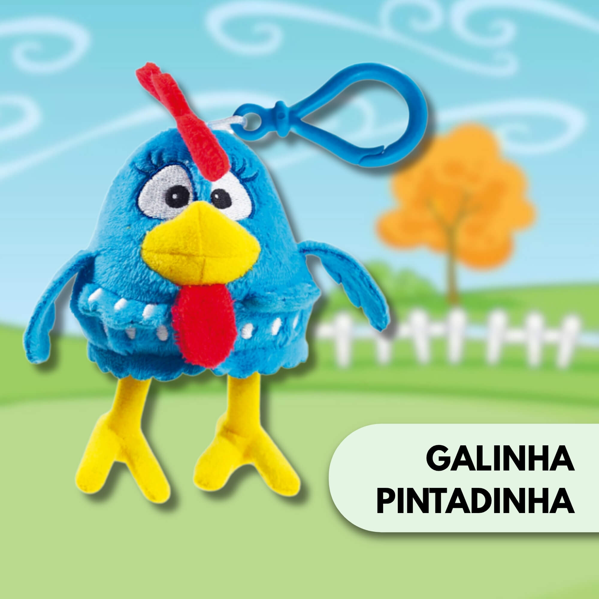 Chaveiro Clip On Personagens Galinha Pintadinha Sortido e Unitário Toyng - 065581