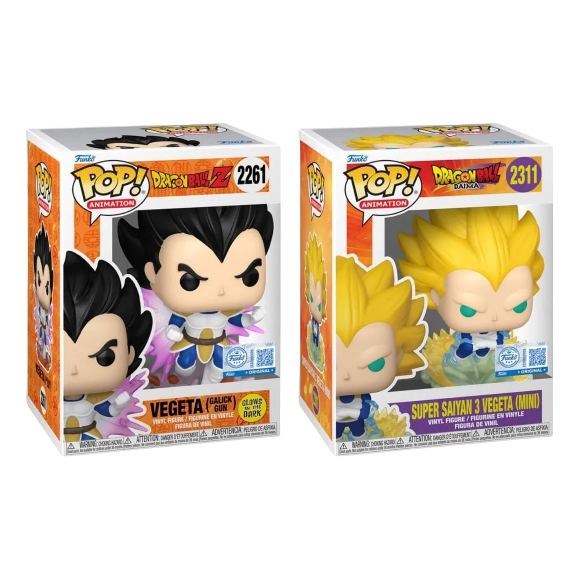 COMP Kit Funko Pop! Dragol Ball Z - Vegeta Galick Gun e Super Saiyajin 3