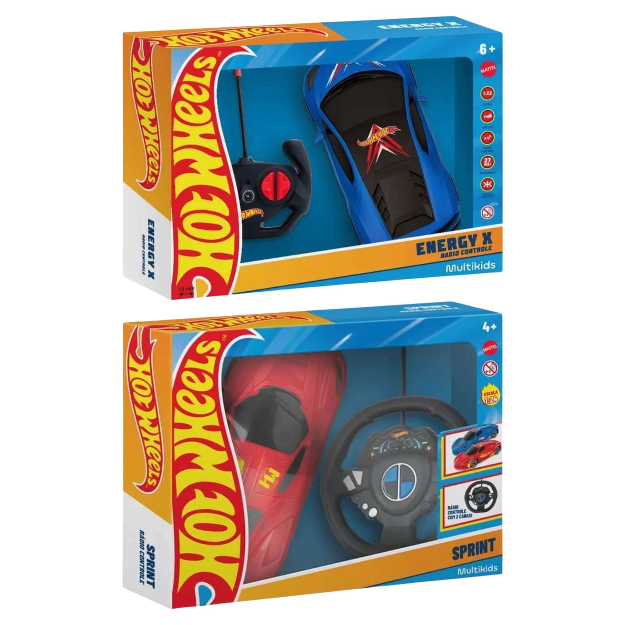 COMP Kit 2x Carrinhos Hot Wheels com Controle Remoto