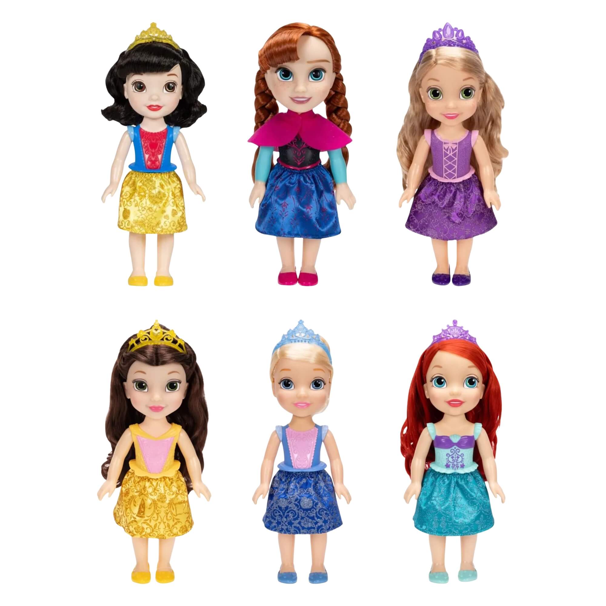 COMP Kit 6x Bonecas Disney Minha Primeira Princesa Multikids