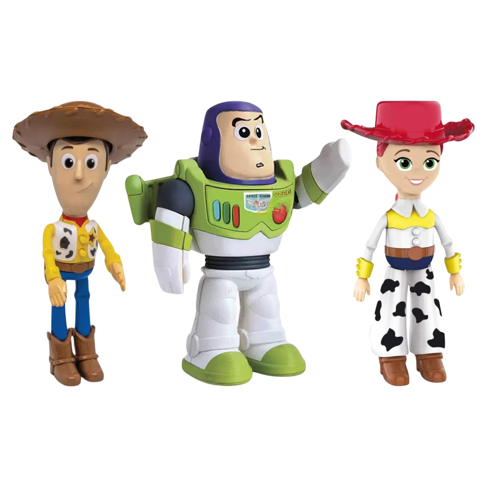 COMP Kit 3 Bonecos Toy Story Disney Woody Buzz Lightyear E Jessie Com Som
