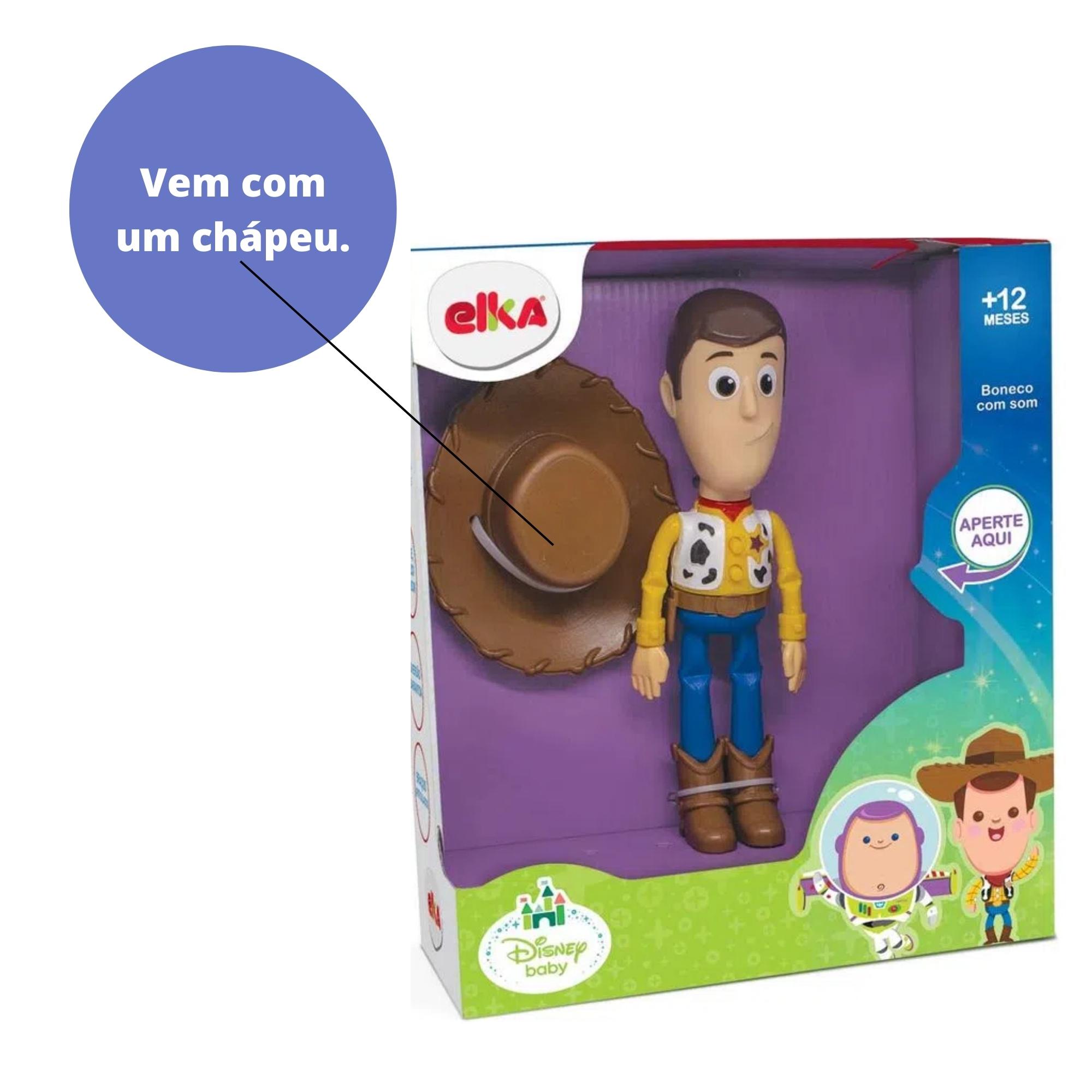 COMP Kit 3 Bonecos Toy Story Disney Woody Buzz Lightyear E Jessie Com Som