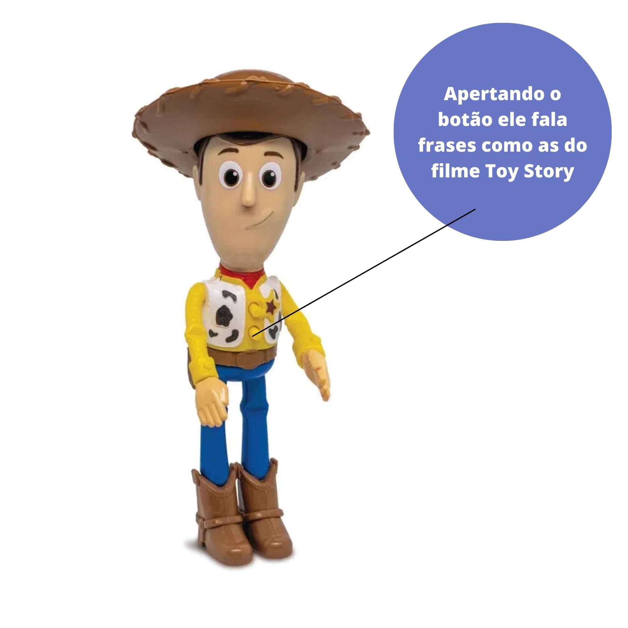 COMP Bonecos Toy Story Disney Woody e Buzz Lightyear com Som Elka