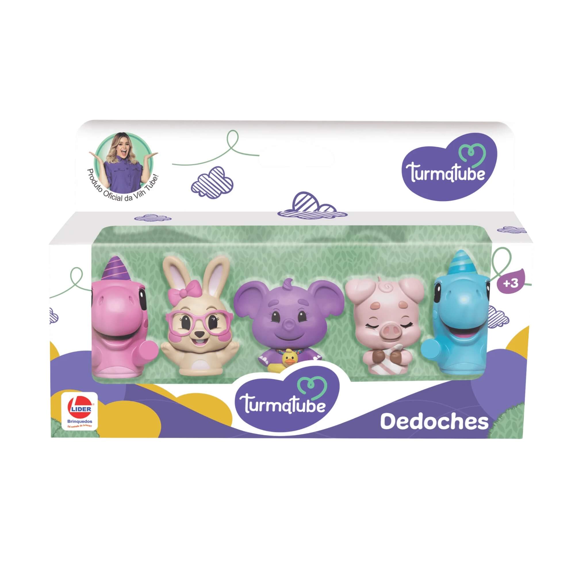 Dedoches Turmatube Infantil Educativo +3 Anos Lider - 3889