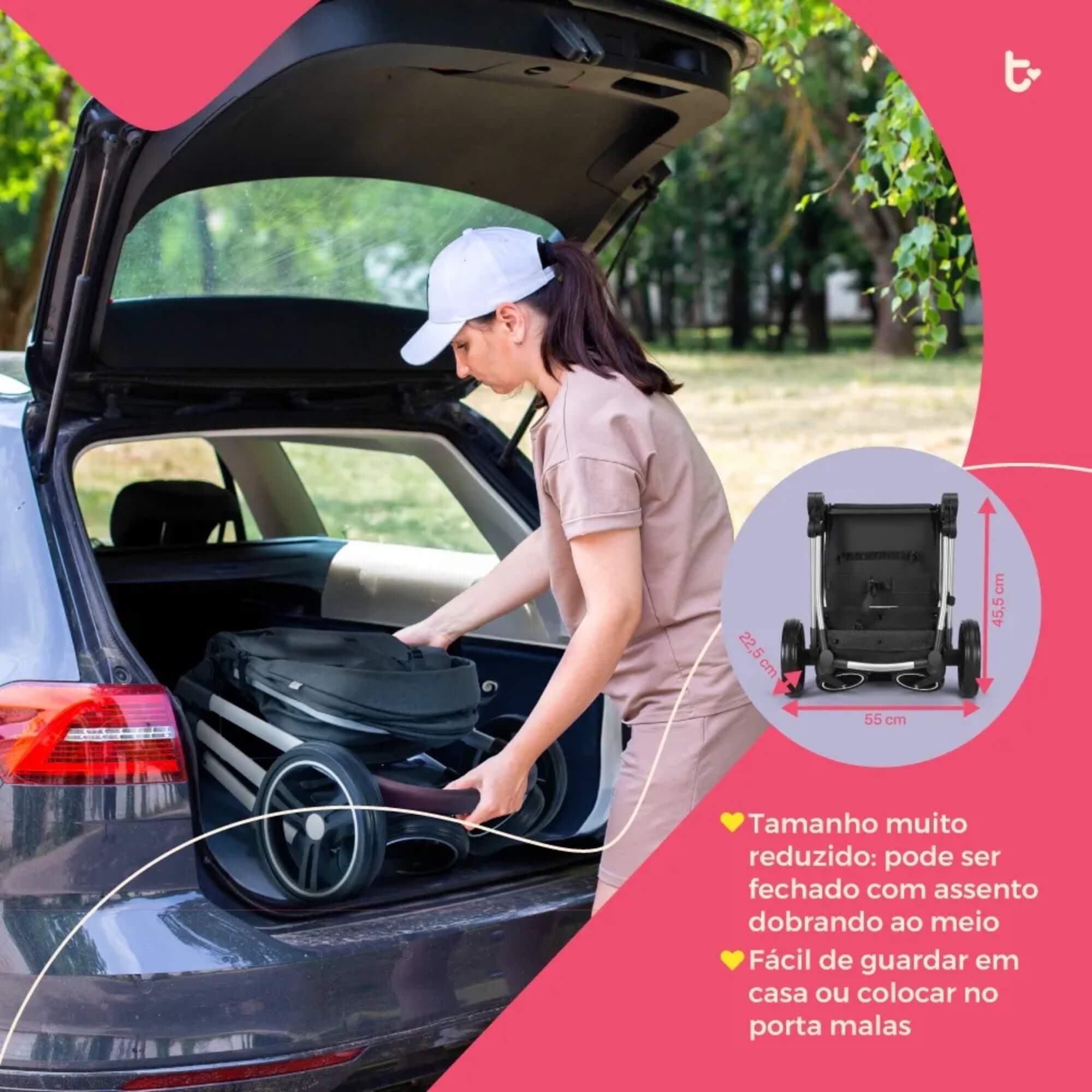 Carrinho Moisés + Bebê Conforto Travel System Jazz 0-22Kg Preto Litet - BB662