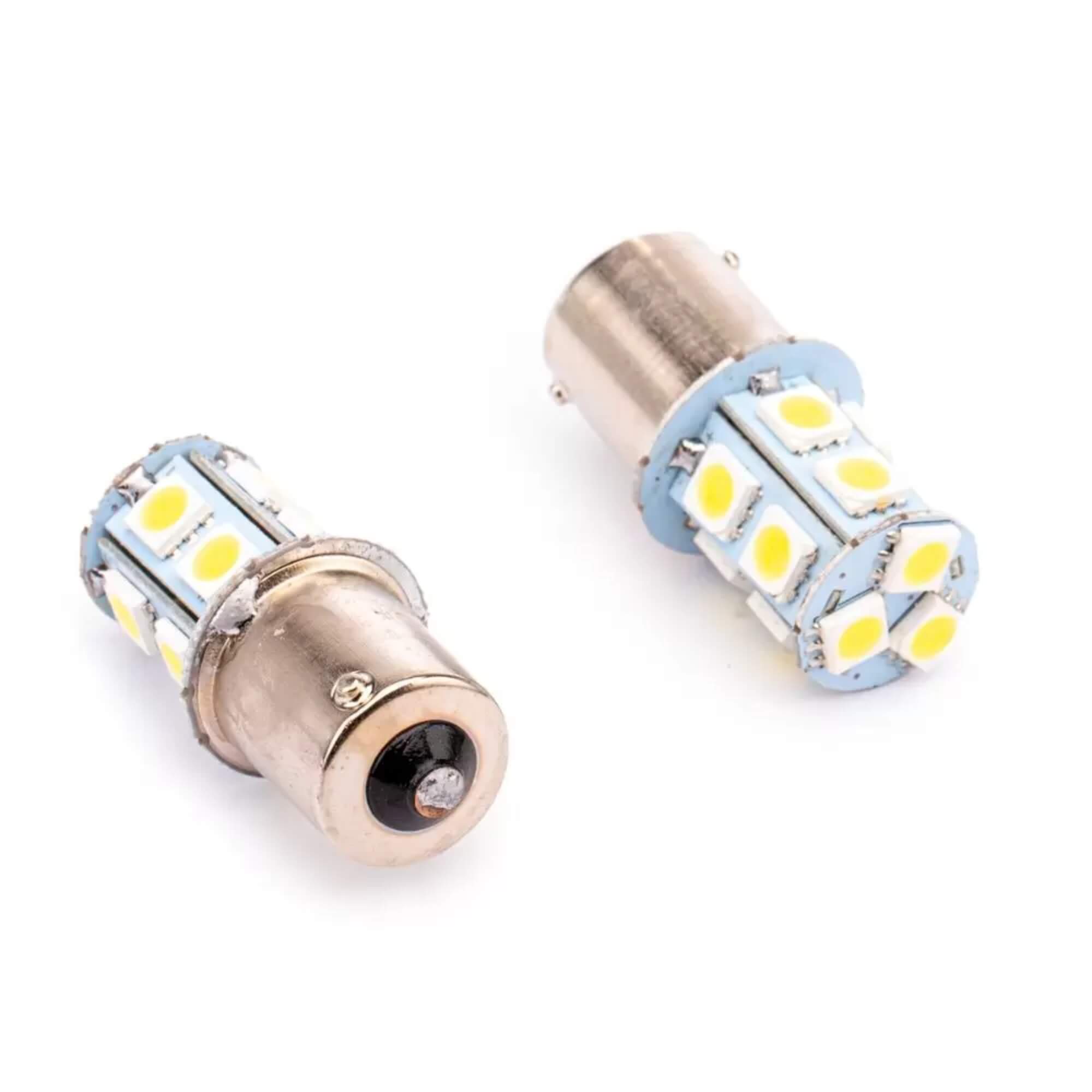 COMP Kit 5 Lâmpadas LED 1141 Ba15S-5050-13SMD 1 Polo 12V 6000k Tarponn
