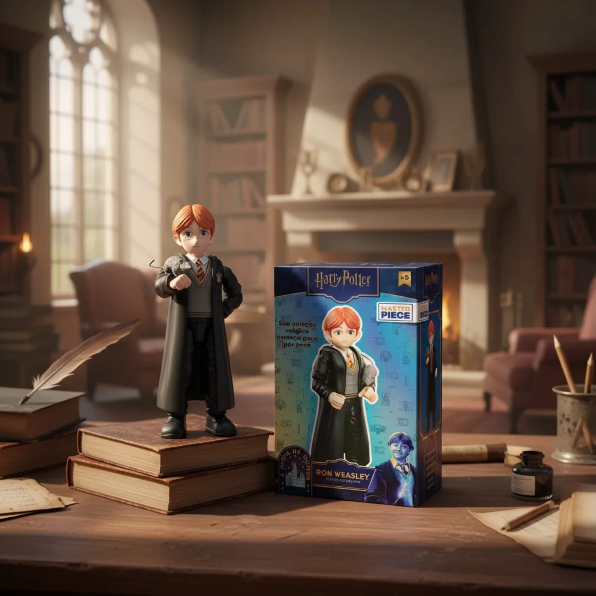 COMP Kit Bonecos Harry Potter Masterpiece para Universo Mágico - Hermione, Harry e Ron