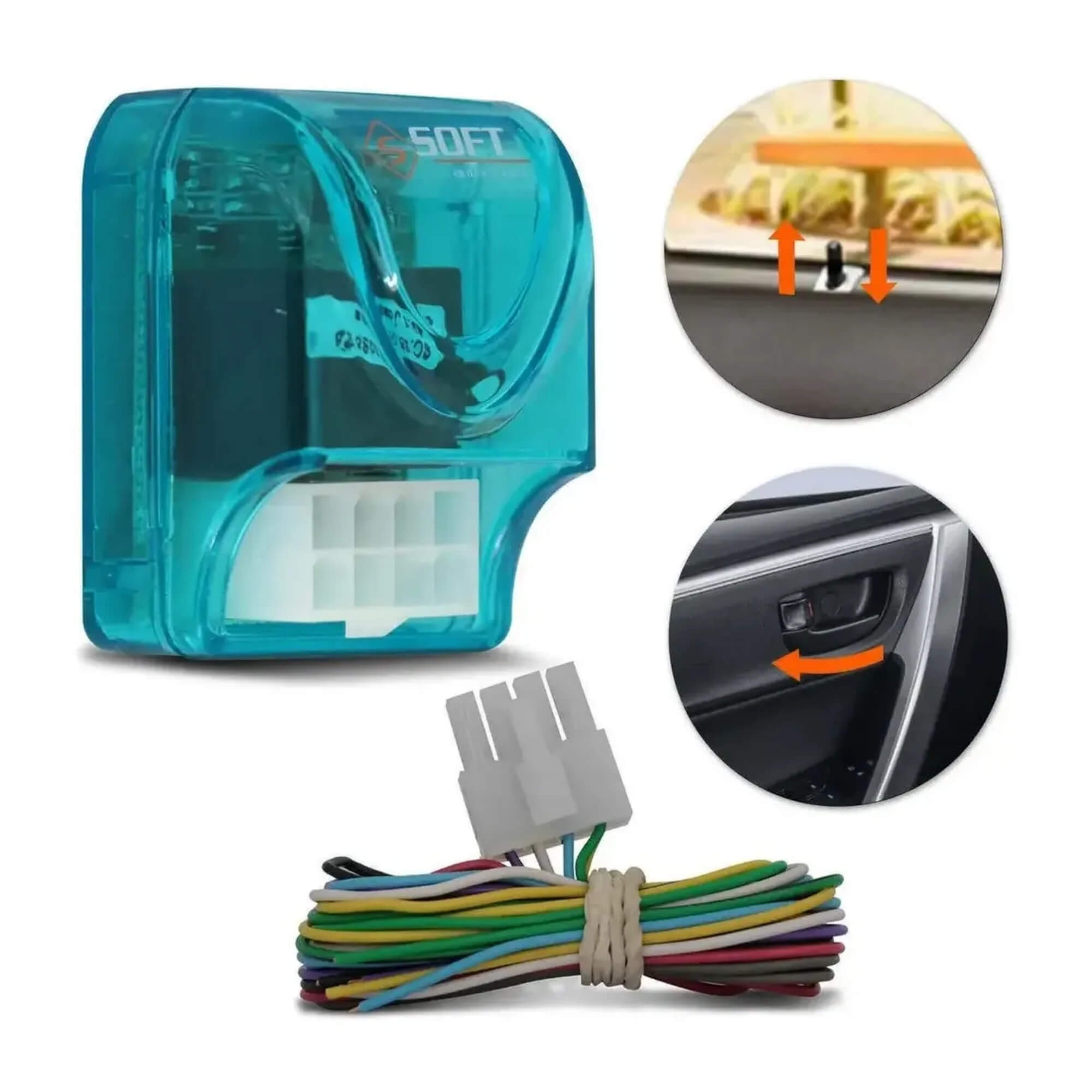 COMP Kit Trava Elétrica 12V + Alarme Automotivo  + Controle Chave Canivete Volkswagen