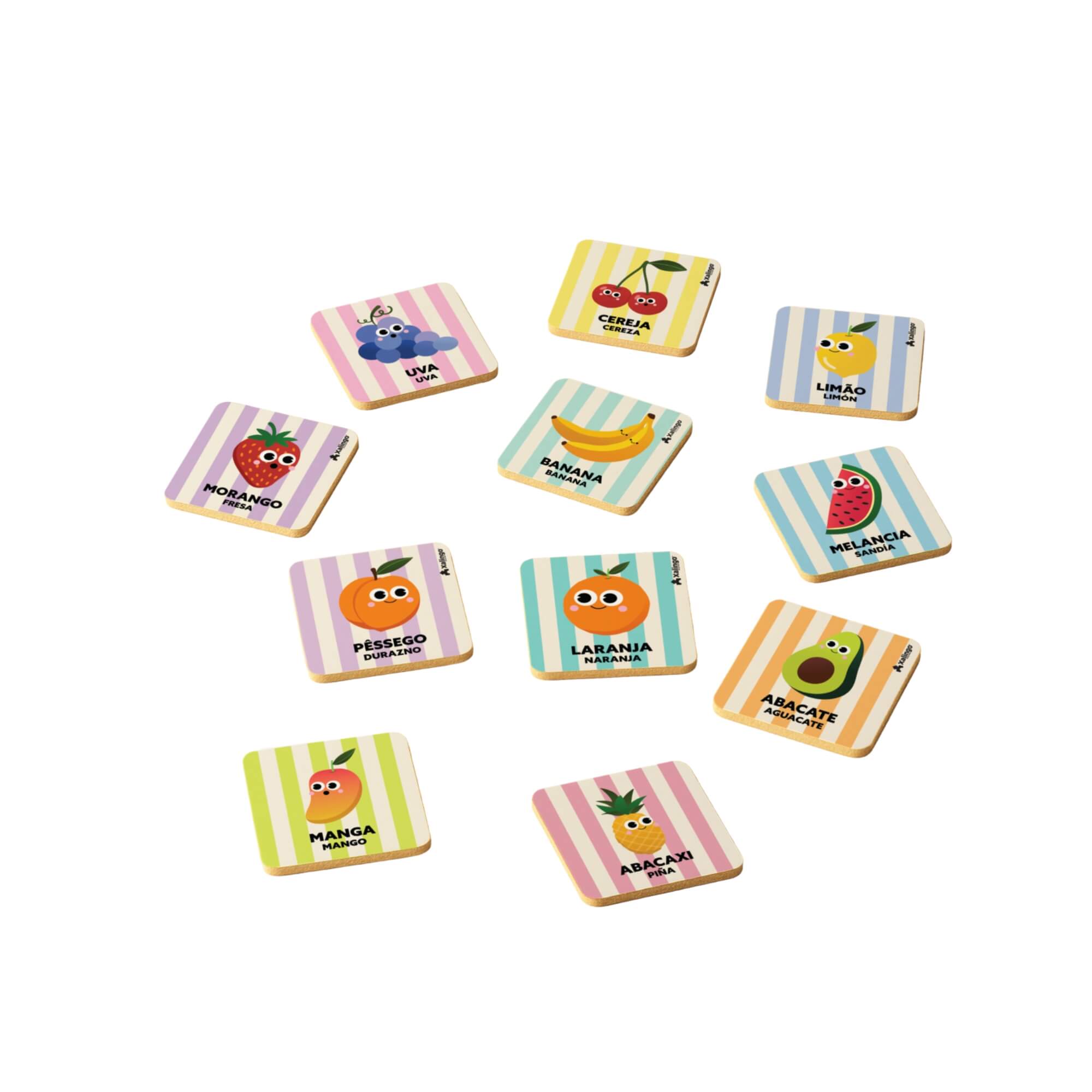 Jogo da Memória Salada de Frutas 24 Peças Xalingo - 20376