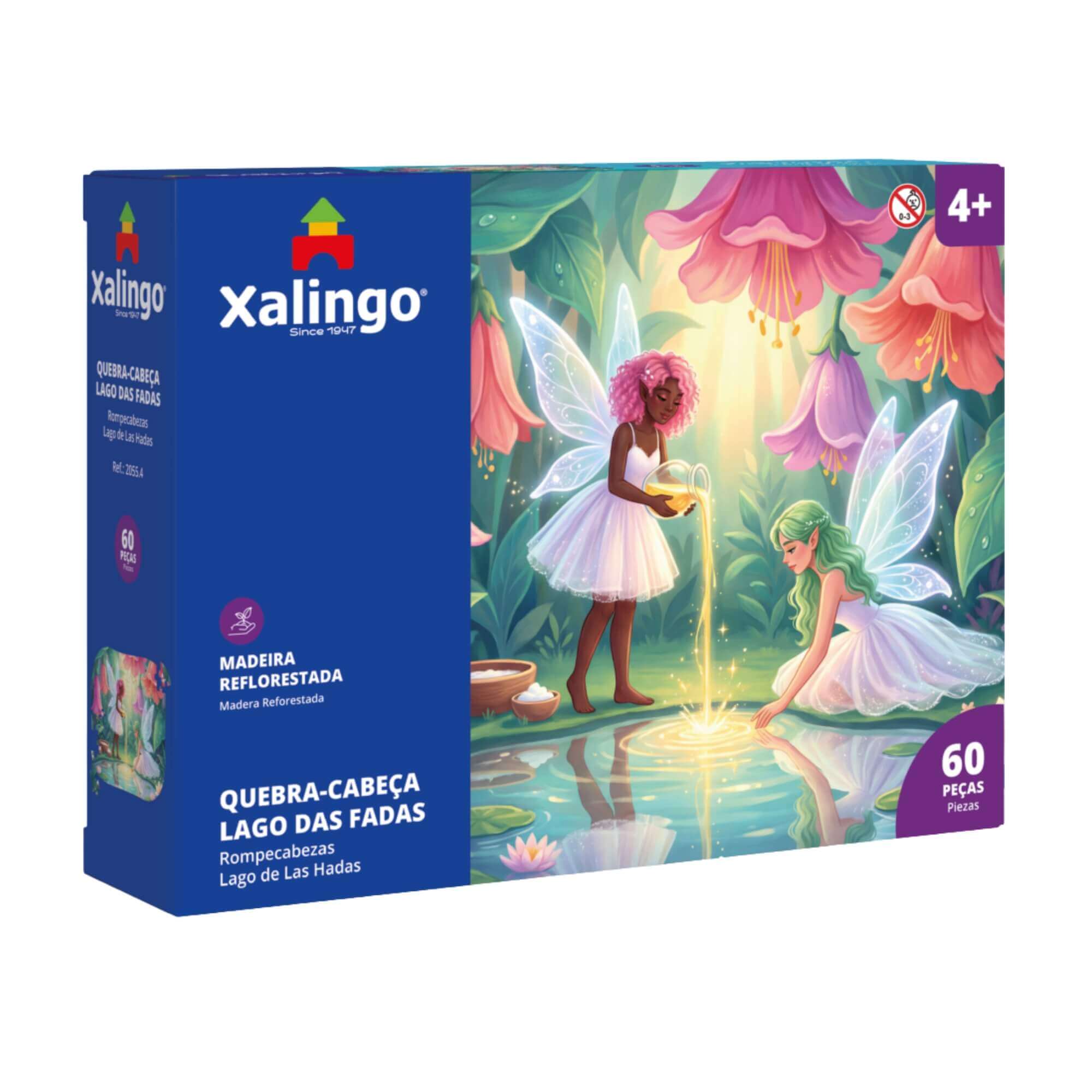 Quebra-Cabeça Infantil Lago das Fadas 60 Peças Xalingo - 20554