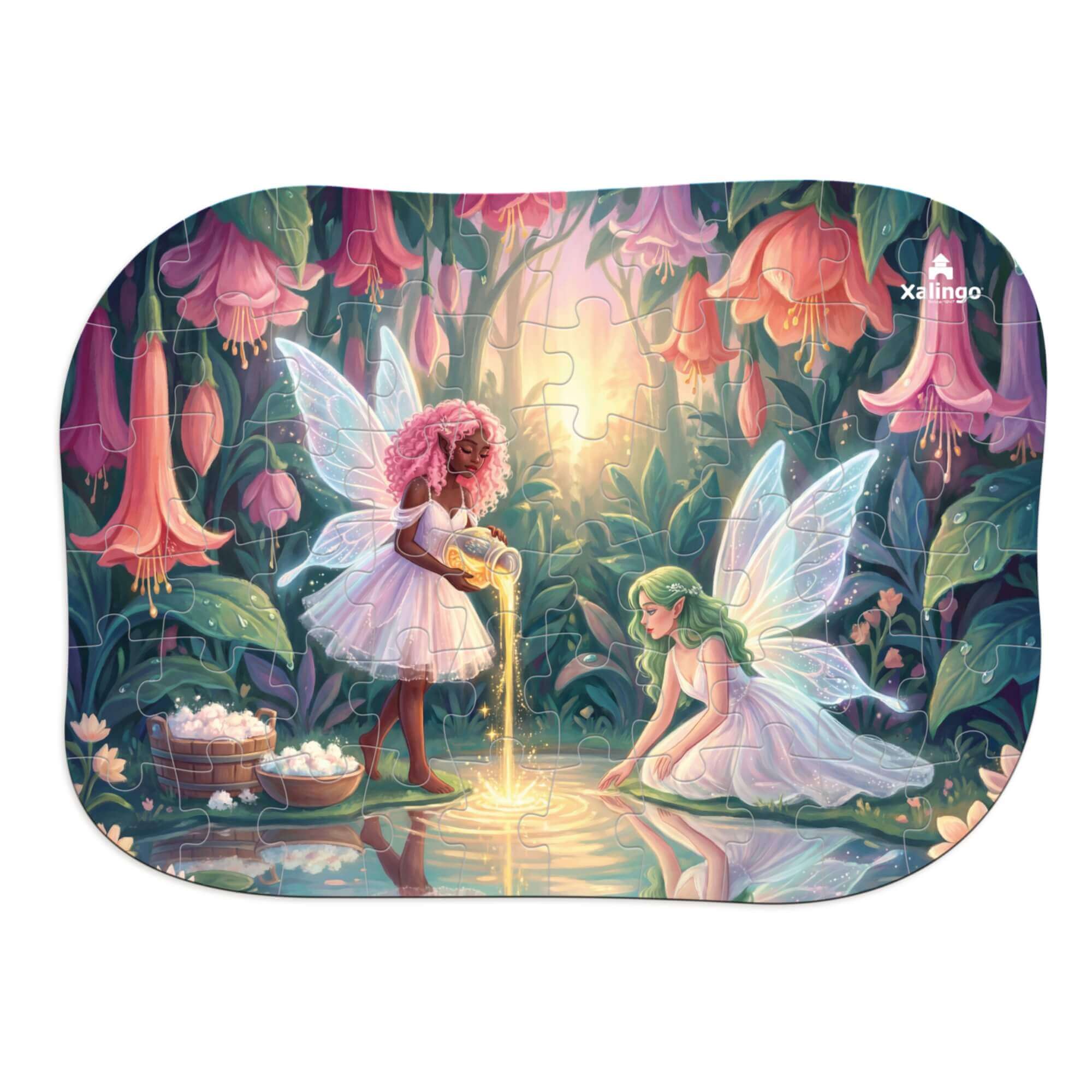 Quebra-Cabeça Infantil Lago das Fadas 60 Peças Xalingo - 20554