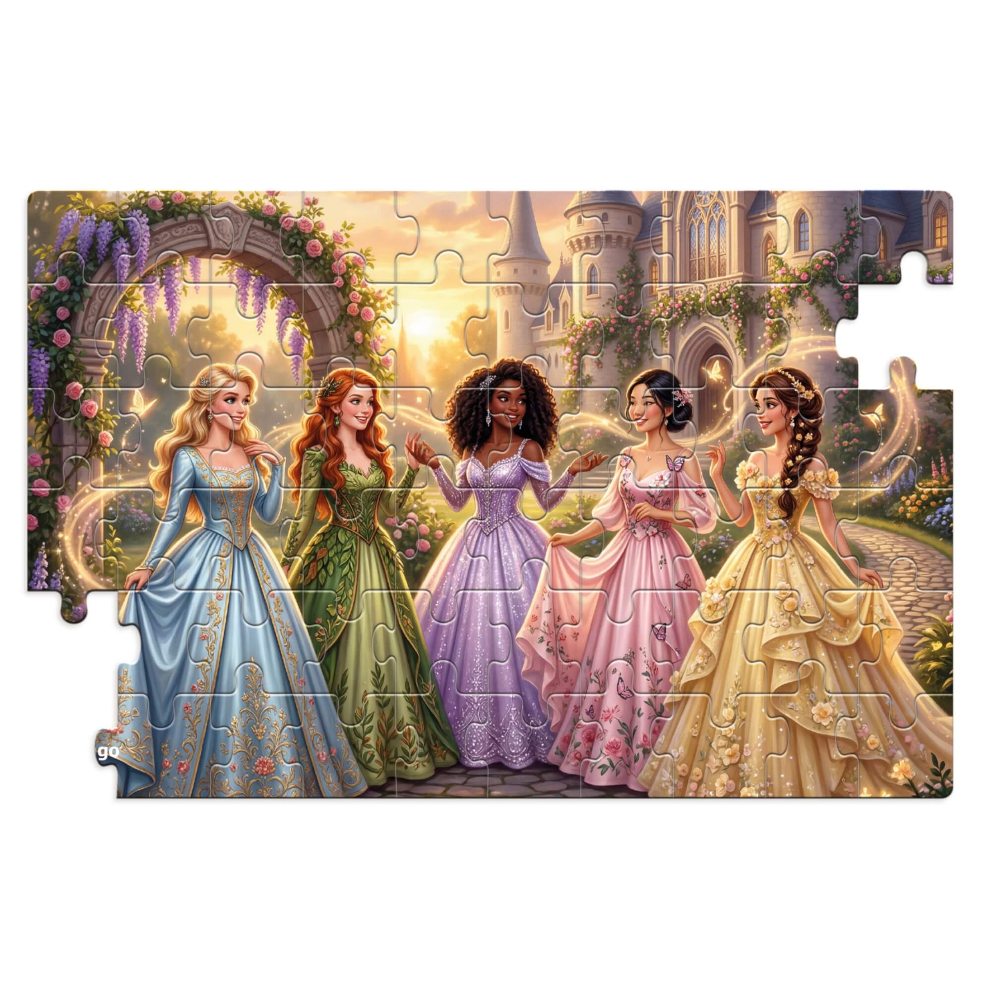 Quebra-Cabeça Jardim das Princesas 60 Peças +4 Anos Xalingo - 20576