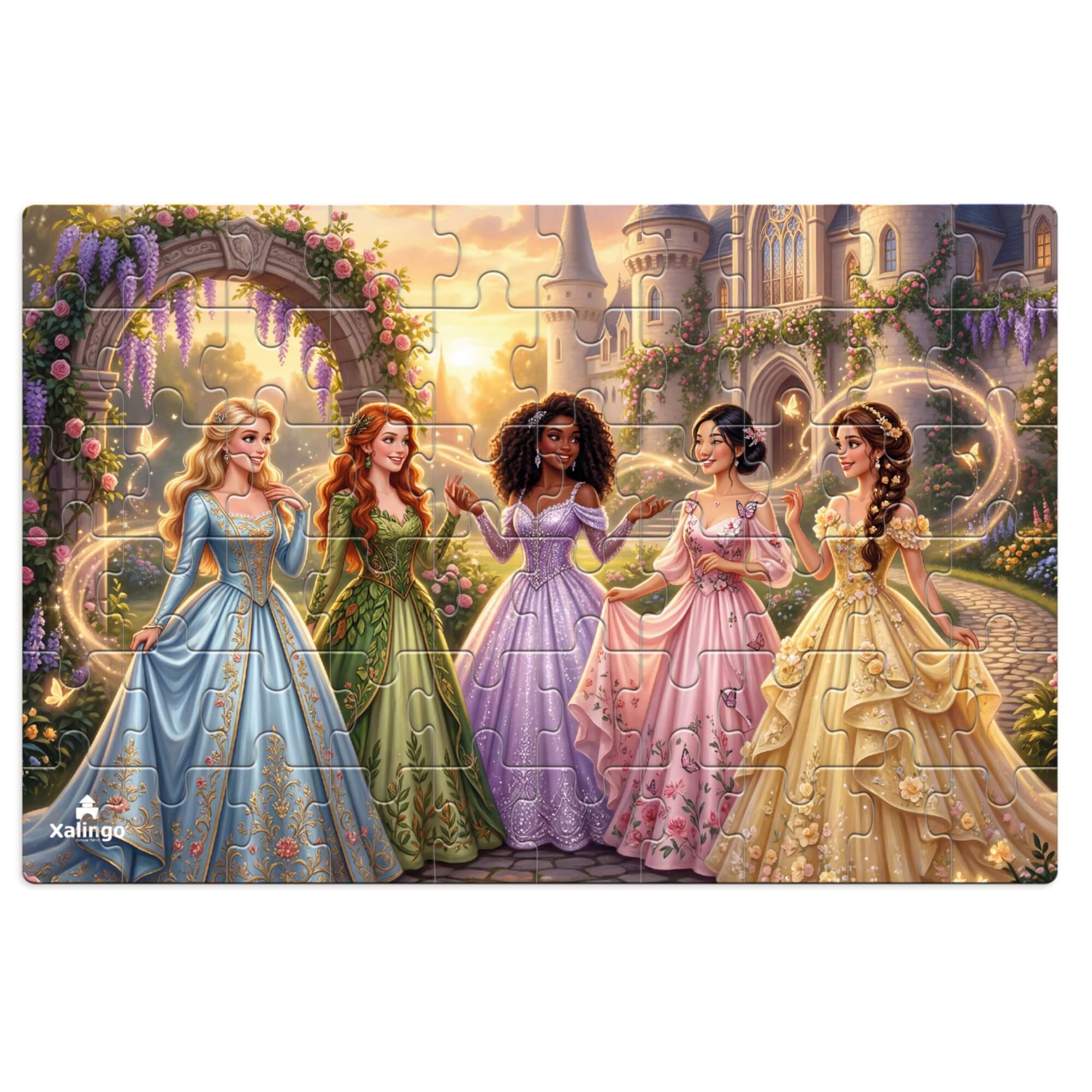 Quebra-Cabeça Jardim das Princesas 60 Peças +4 Anos Xalingo - 20576