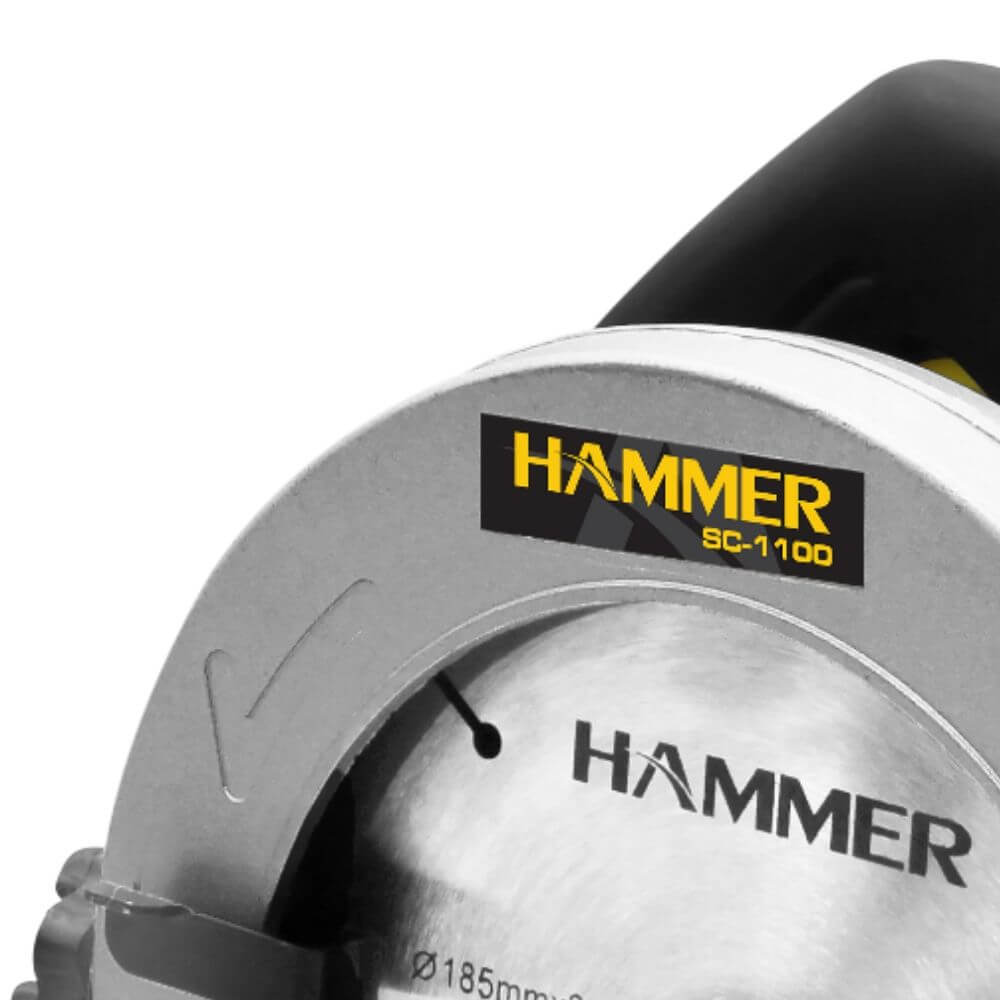 Serra Circular Hammer 100% Rolamentada 1100w Preto GYSC1100_110 - 127V