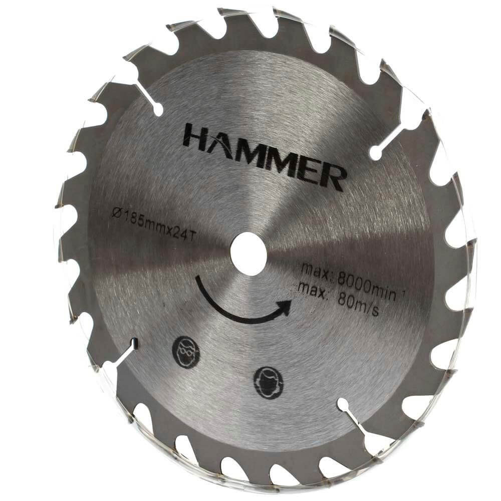 Serra Circular Hammer 100% Rolamentada 1100w Preto GYSC1100_110 - 127V