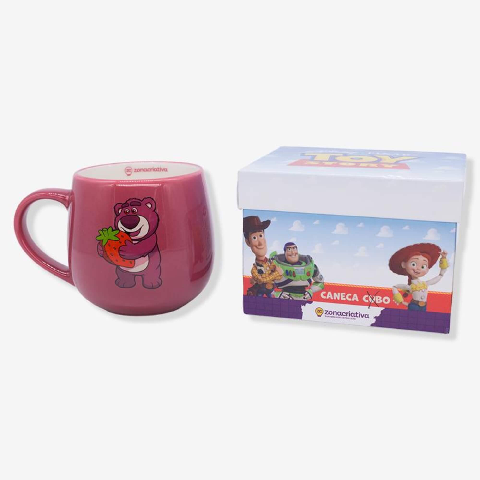 Caneca Maggie 400ml Lotso Strawberry Zona Criativa - 10026767