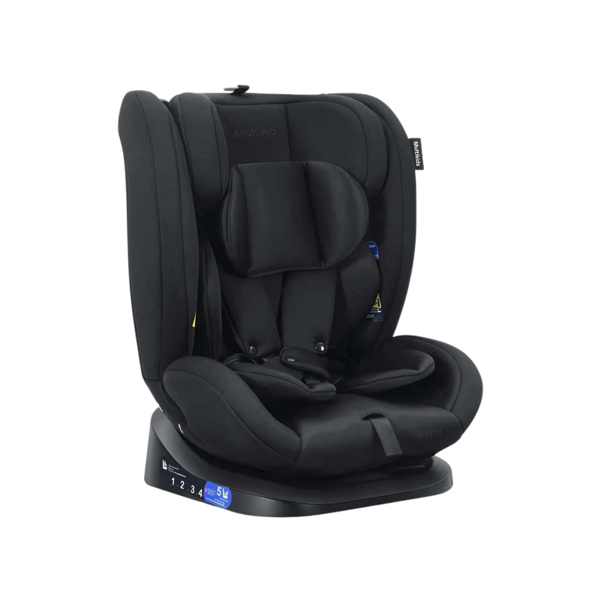 Cadeirinha Infantil para Carro Sierra 40-150cm cor Preto Multikids - BB711