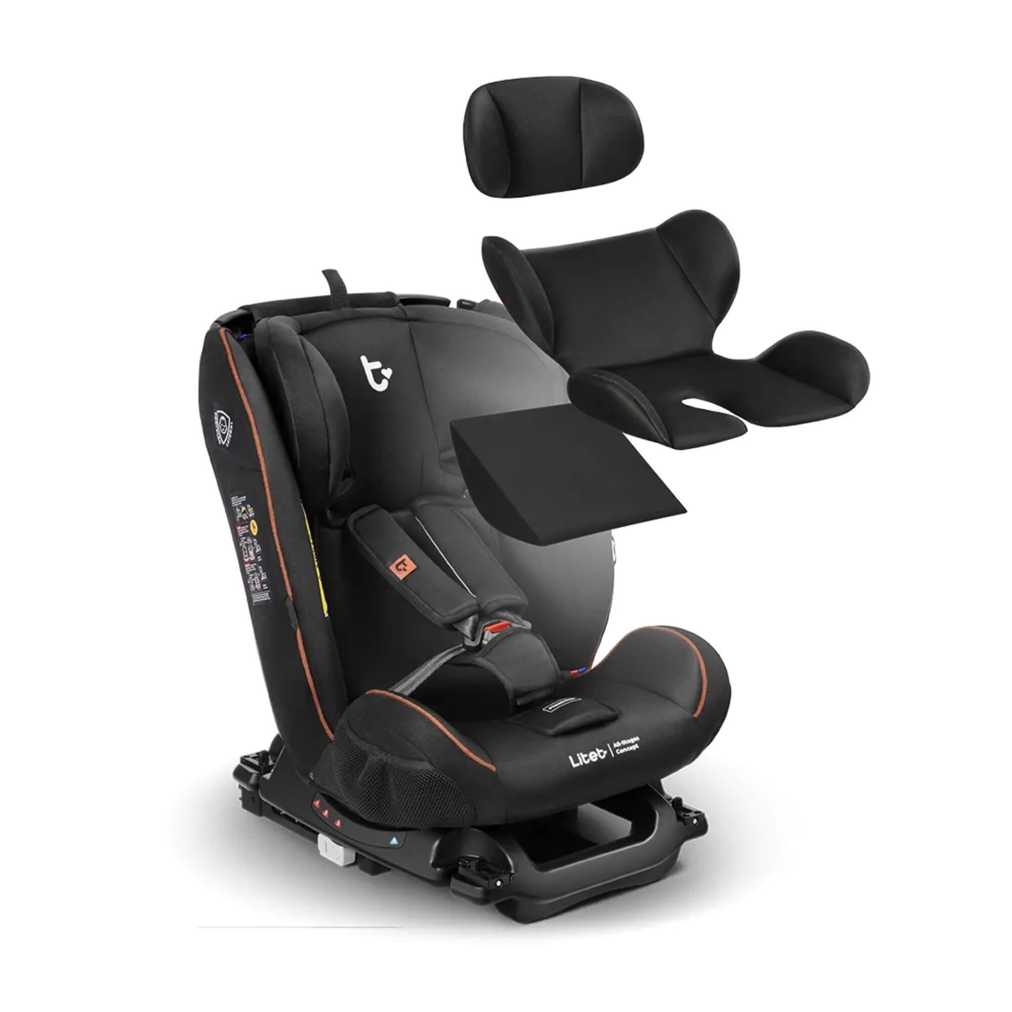 Cadeirinha Infantil para carro 0-36 kg Isofix All Stages Concept Preta Litet - BB485
