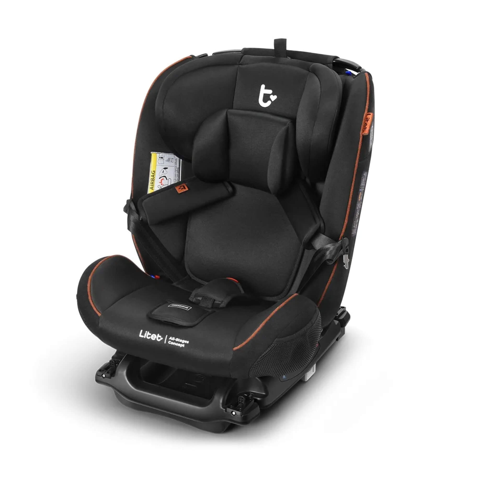 Cadeirinha Infantil para carro 0-36 kg Isofix All Stages Concept Preta Litet - BB485
