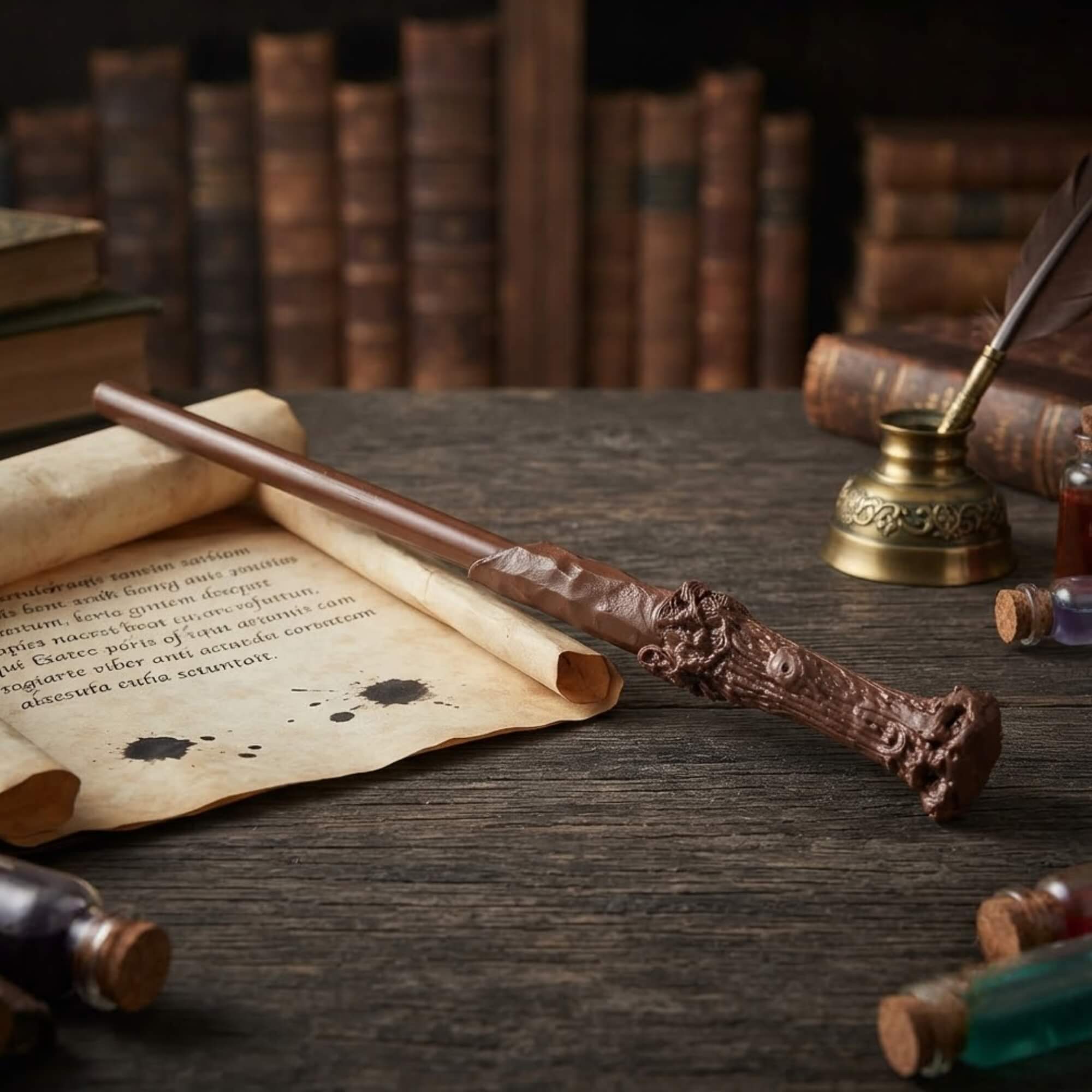 Caneta Esferográfica Varinha Harry Potter 1.0 LeoArte Leonora - 10744