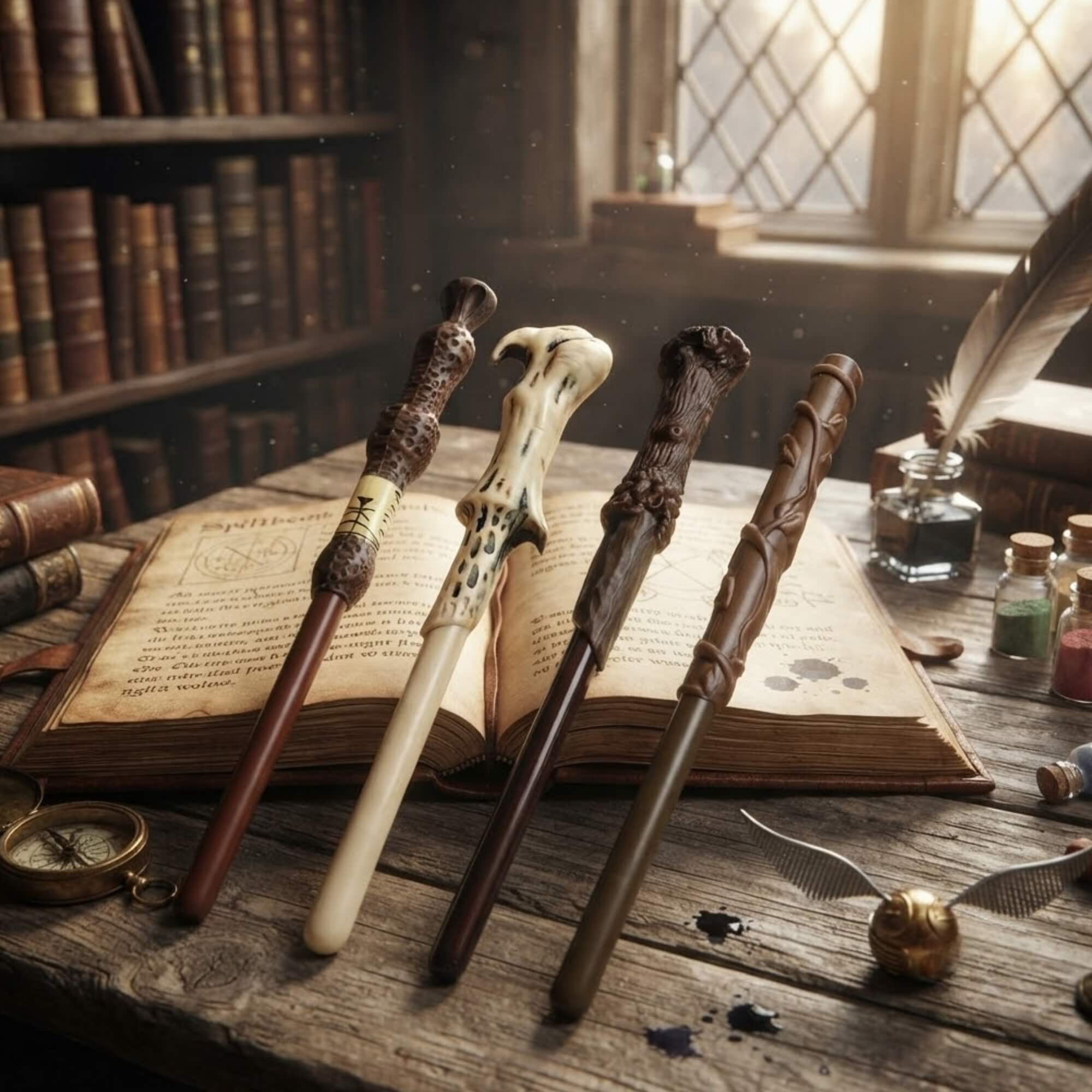 Caneta Varinha Harry Potter Display com 8 Unidades - Leonora 10745