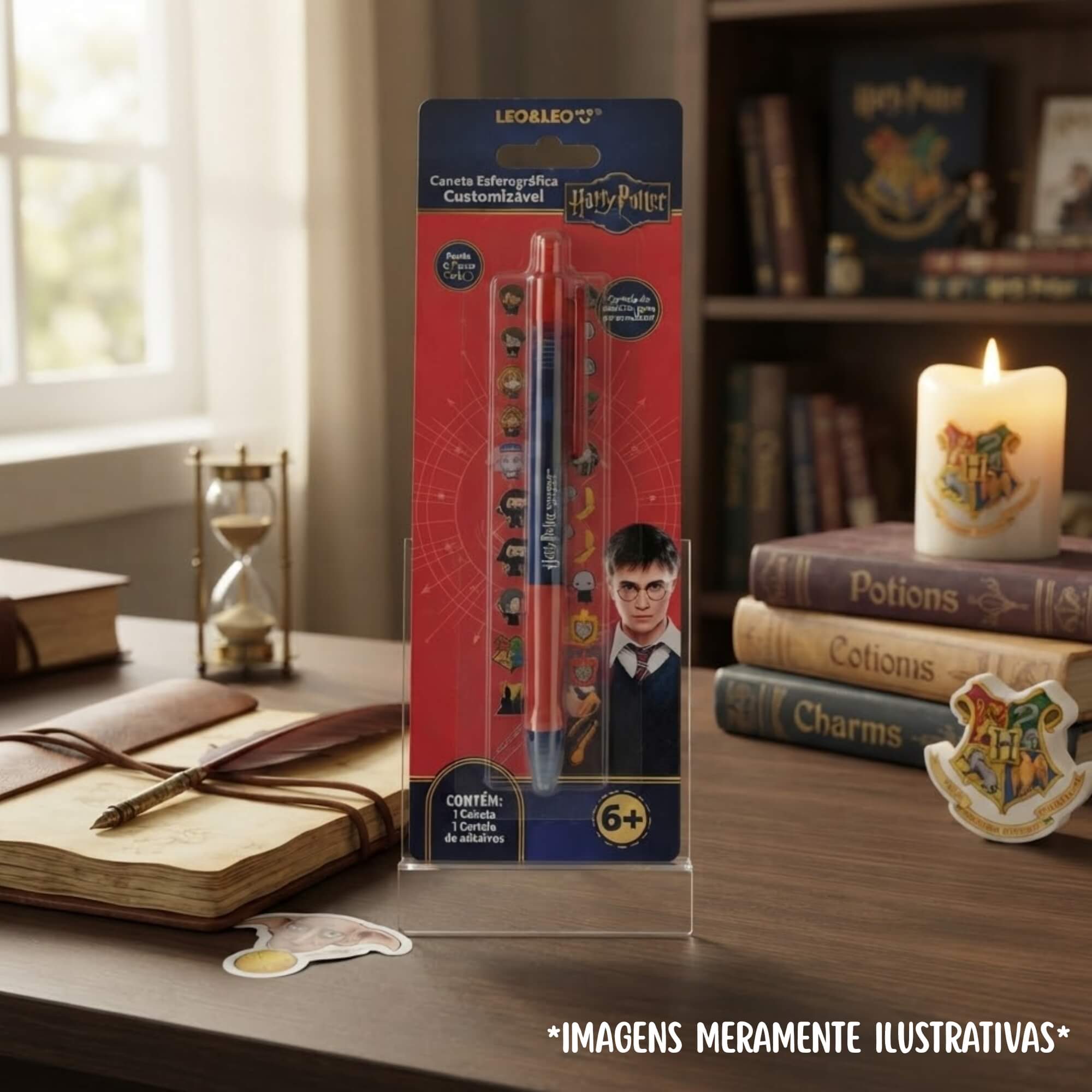 Caneta Esferográfica Customizável Harry Potter - Leonora 10747