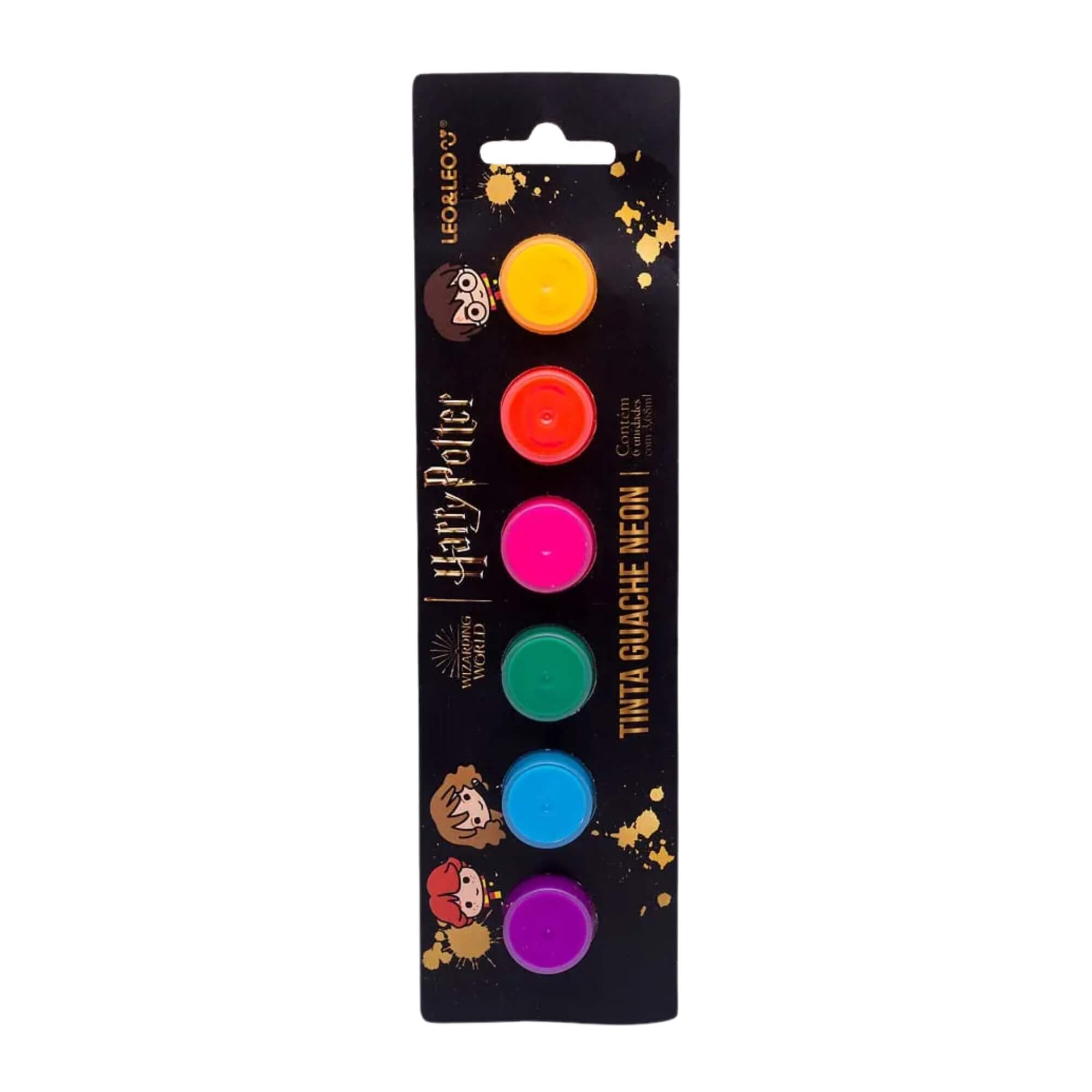 Tinta Guache Harry Potter 6 Cores 3,68ml - Leonora 10758