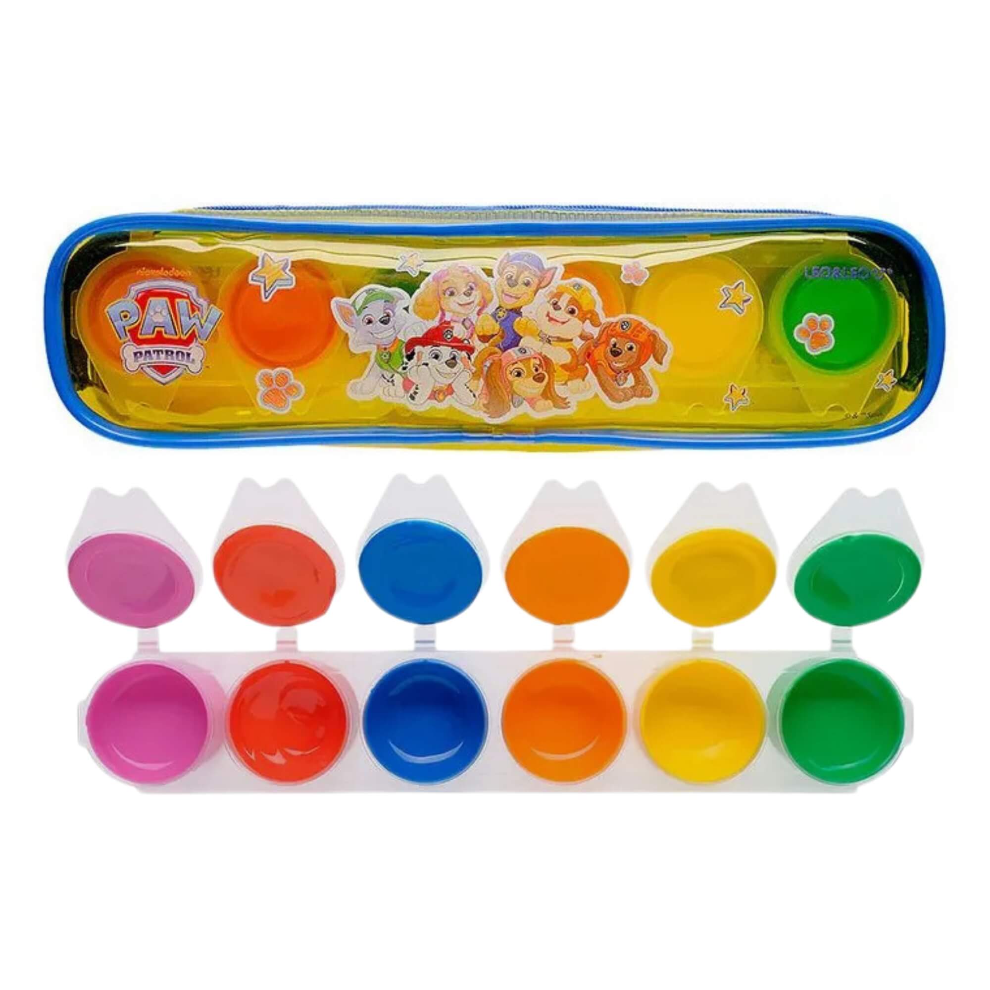 Kit Arte Tinta Guache Patrulha Canina 6 Cores 15ml com Estojo Leo&Leo Leonora - 10762