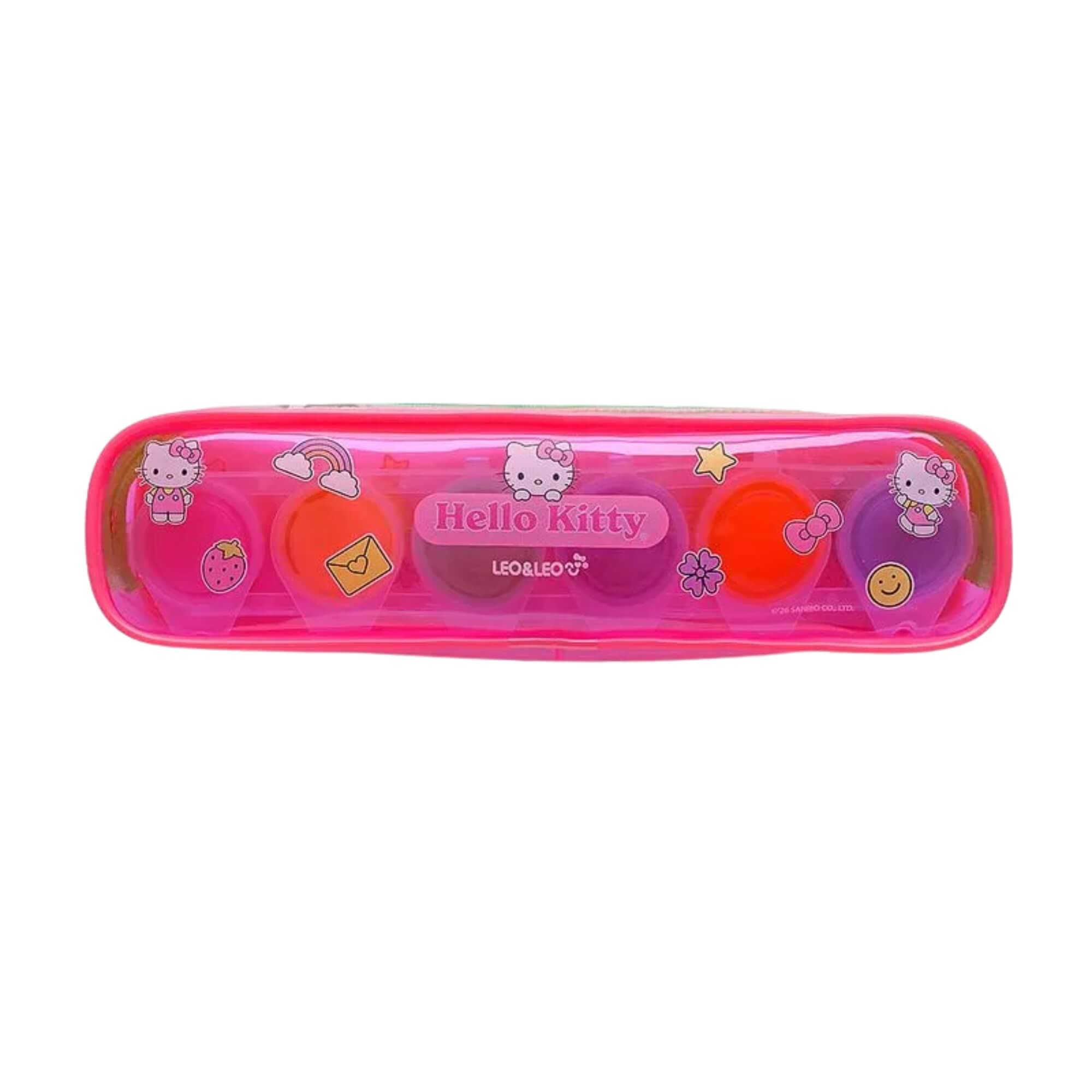 Tinta Guache Hello Kitty com Estojo 6 Cores 15ml - Leonora 10763