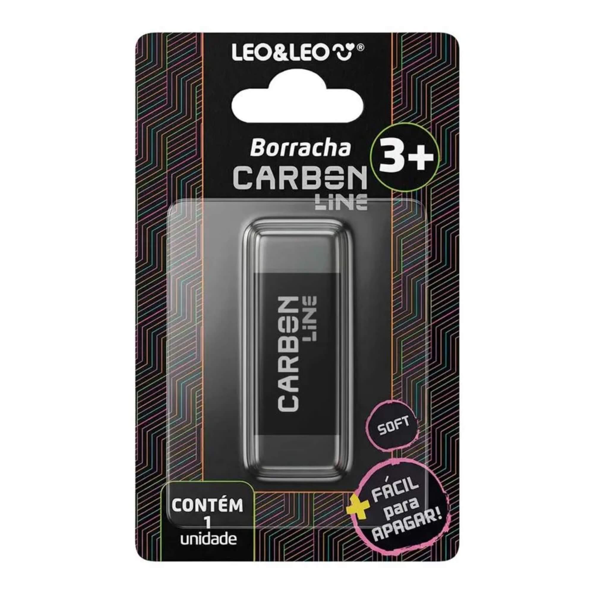 Borracha Escolar Carbon Line Soft - Leonora 10790