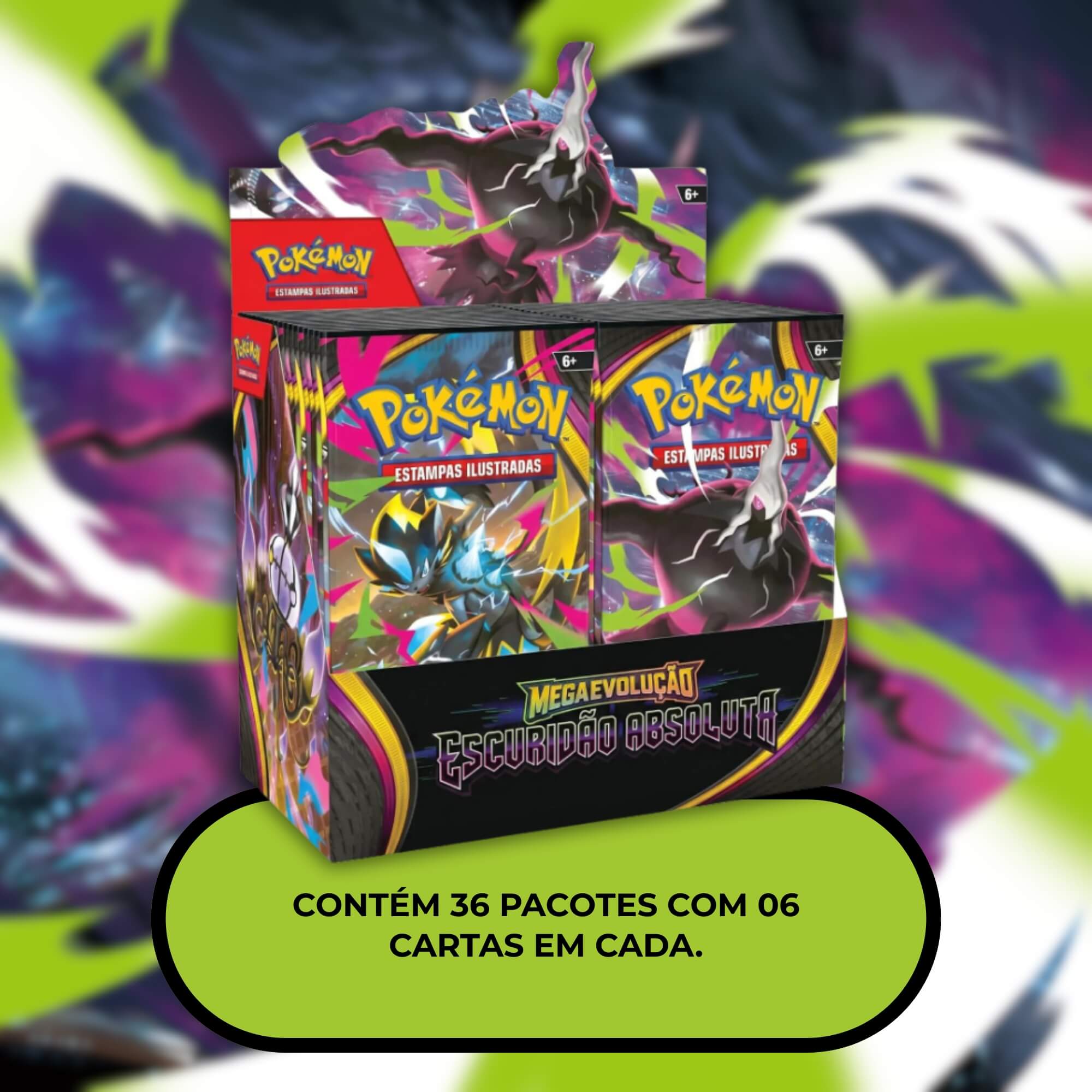 Booster Box Pokemon ME05 Escuridão Absoluta c/ 36 boosters Copag - 36883