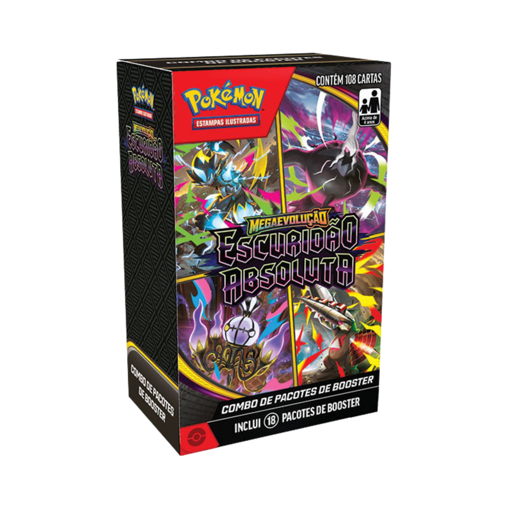 Combo de Booster Pokemon ME05 Escuridão Absoluta Copag - 36905