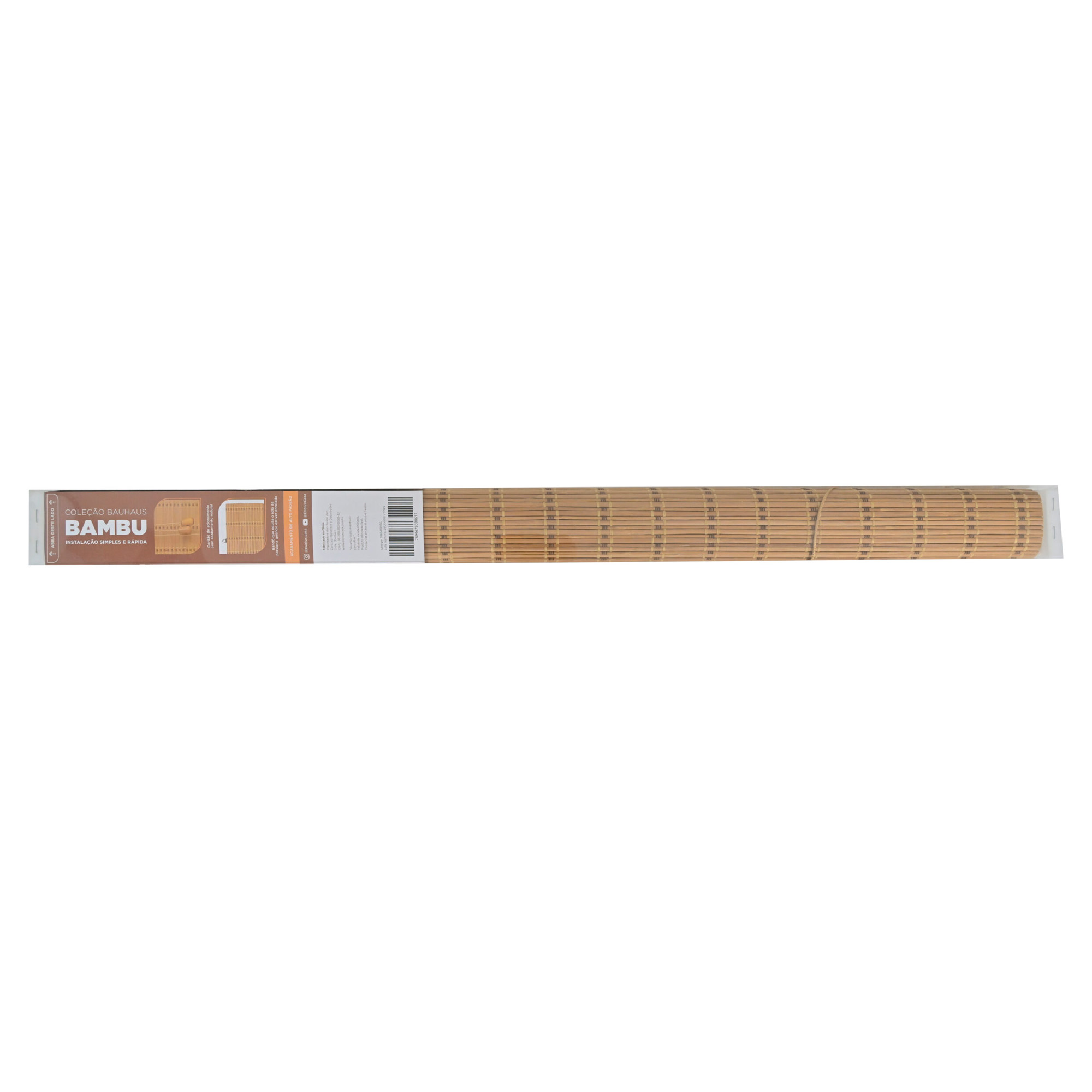 Persiana Rolo Bambu Bauhaus 140X160 Haya Instalação Fácil Casa e Escritório Evolux - N2303542