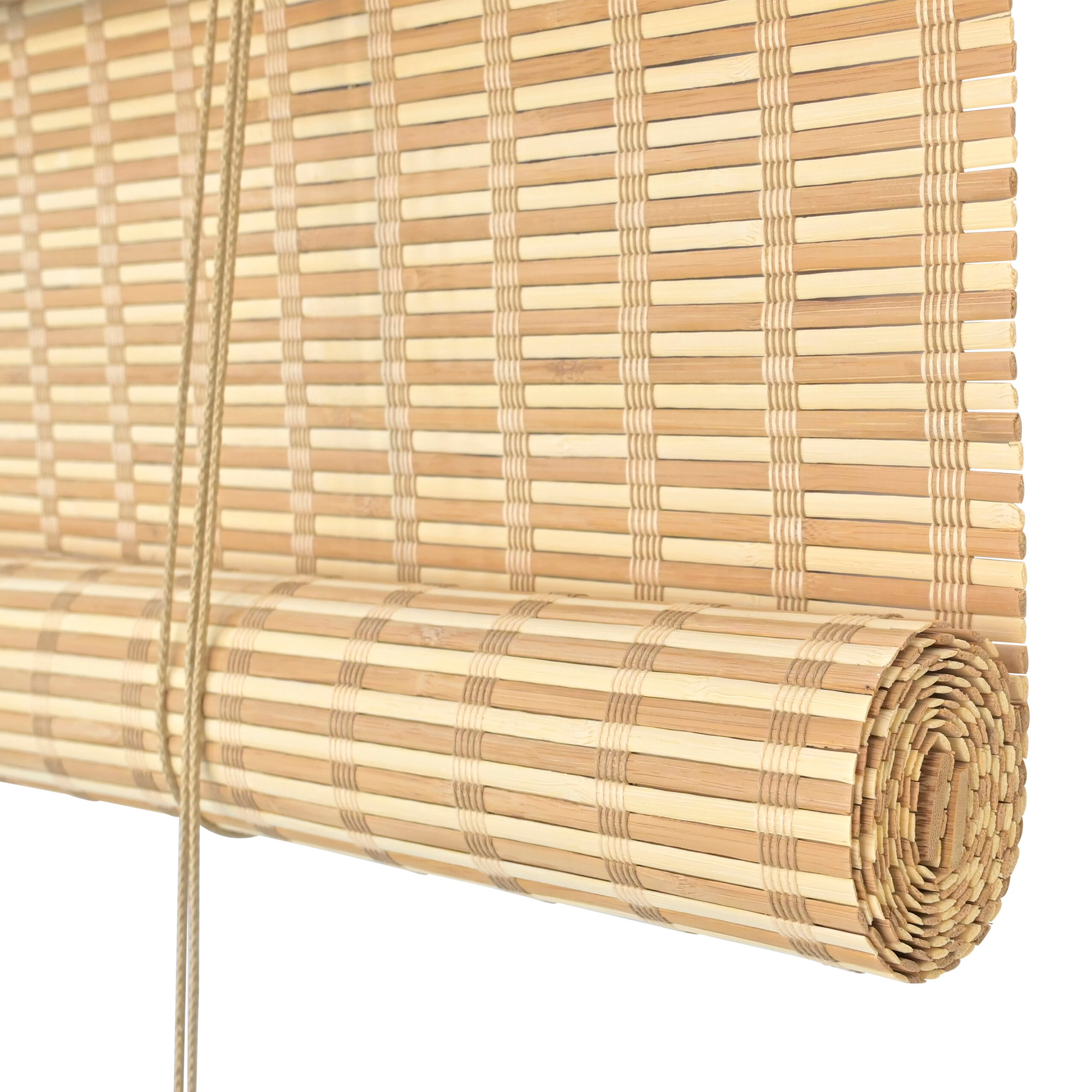 Persiana Rolo Bambu 160X160 Honey Mapple Instalação Fácil Casa e Escritório Evolux - N2303538