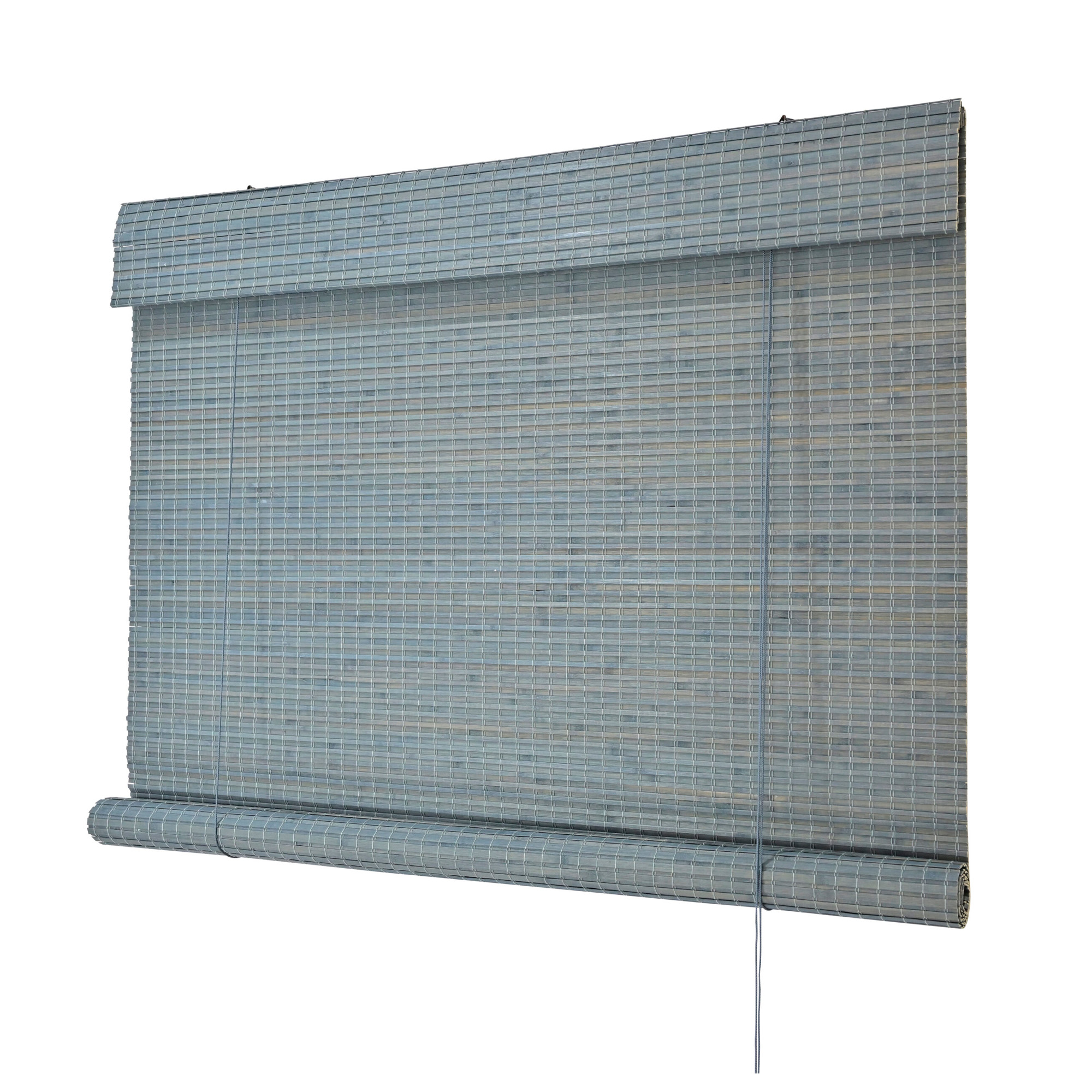 Persiana Rolo Bambu Bauhaus 140X160 Concret Instalação Fácil Casa e Escritório Evolux - DBE02969