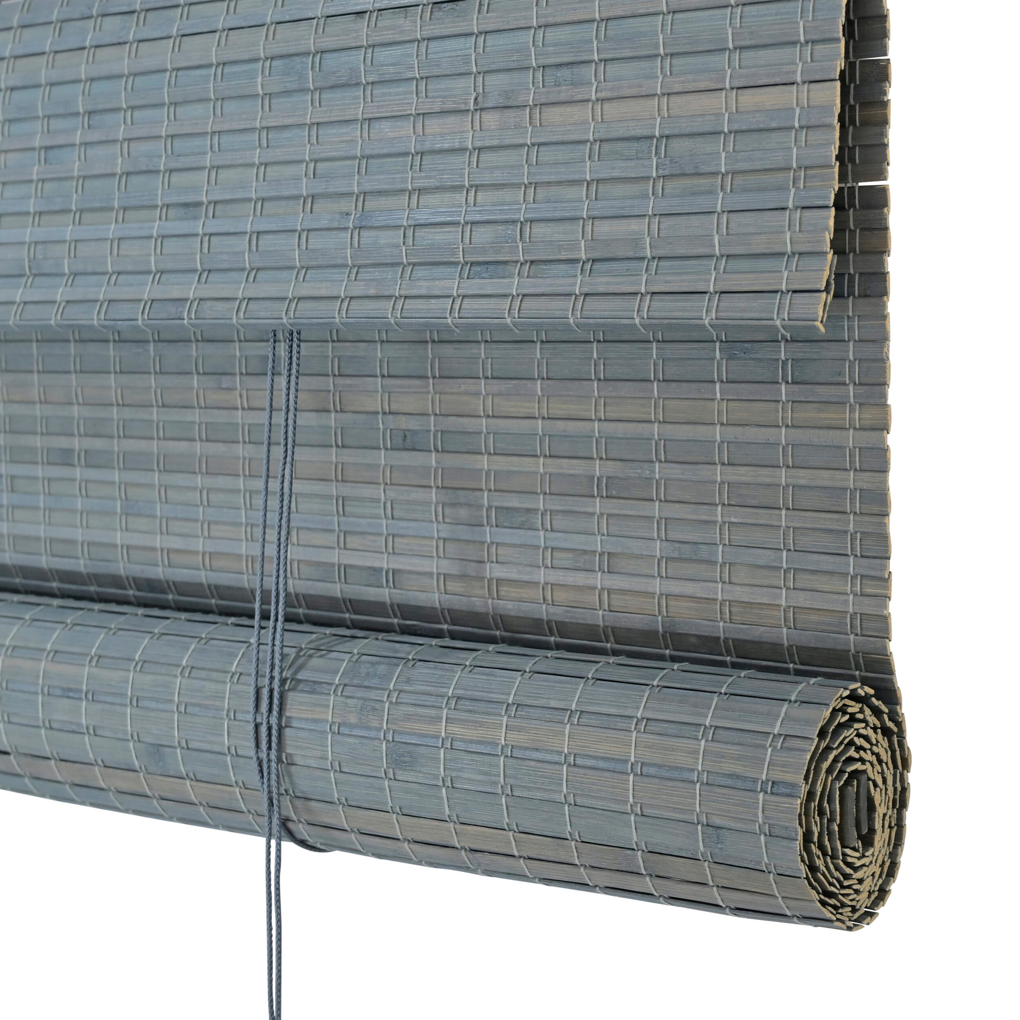 Persiana Rolo Bambu Bauhaus 140X160 Concret Instalação Fácil Casa e Escritório Evolux - DBE02969